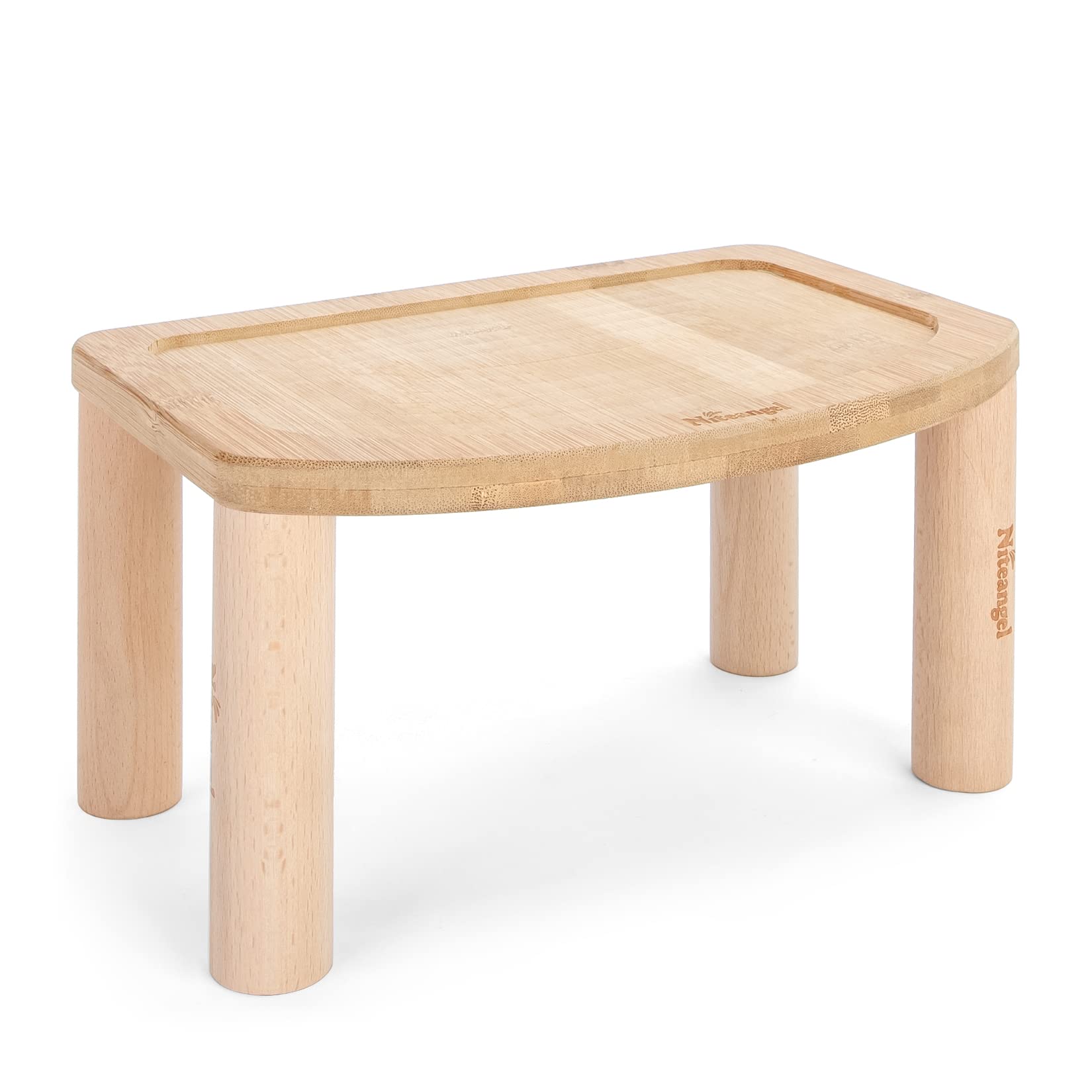 Niteangel Anti-Slide Acrylic Wooden Cloud Series Hamster Wheel Platform (Small)