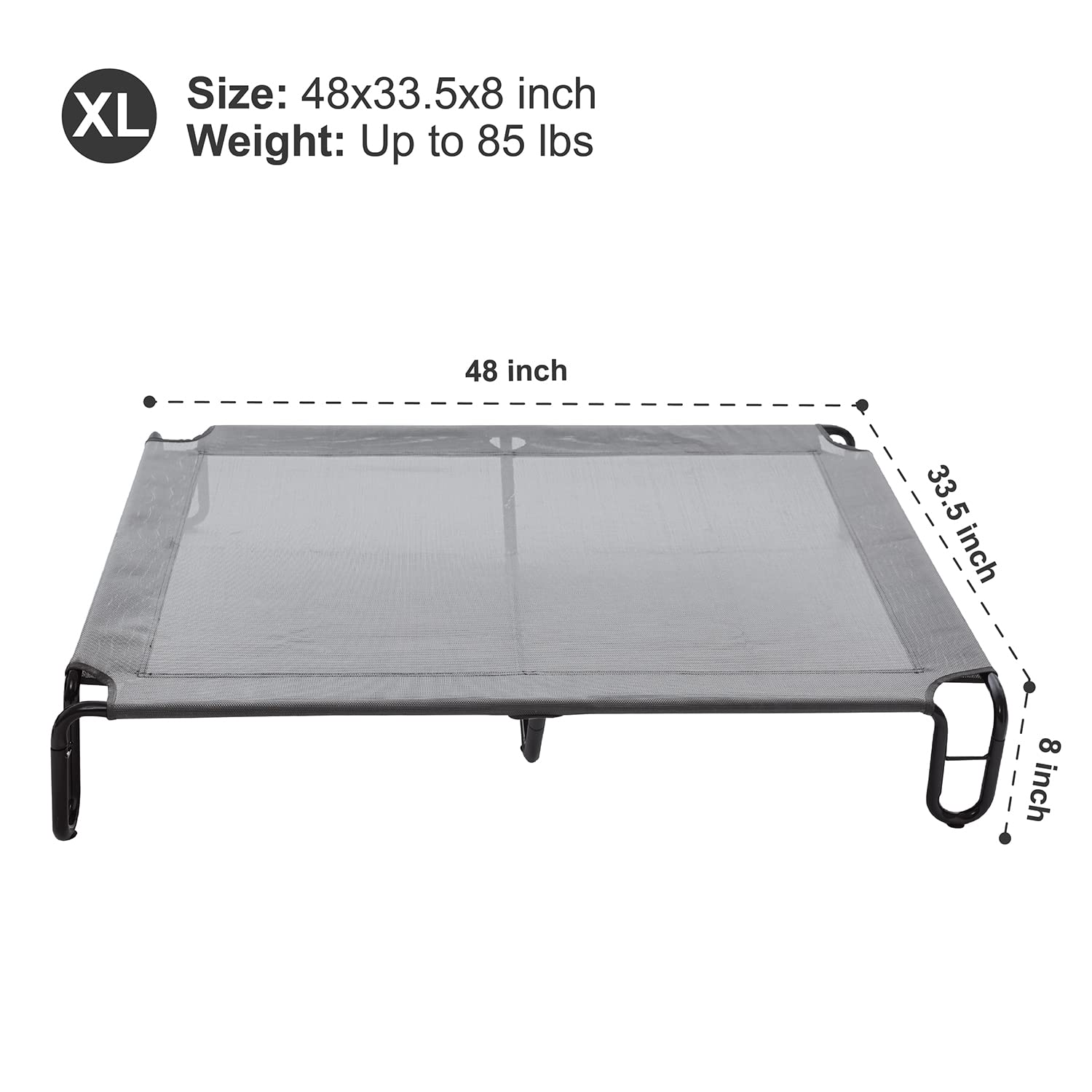 Pettycare Elevated Outdoor Dog Bed - Dog Cots Beds For Large Dogs Xl, Waterproof Raised Dog Bed Easy To Assemble, Cooling Elevat