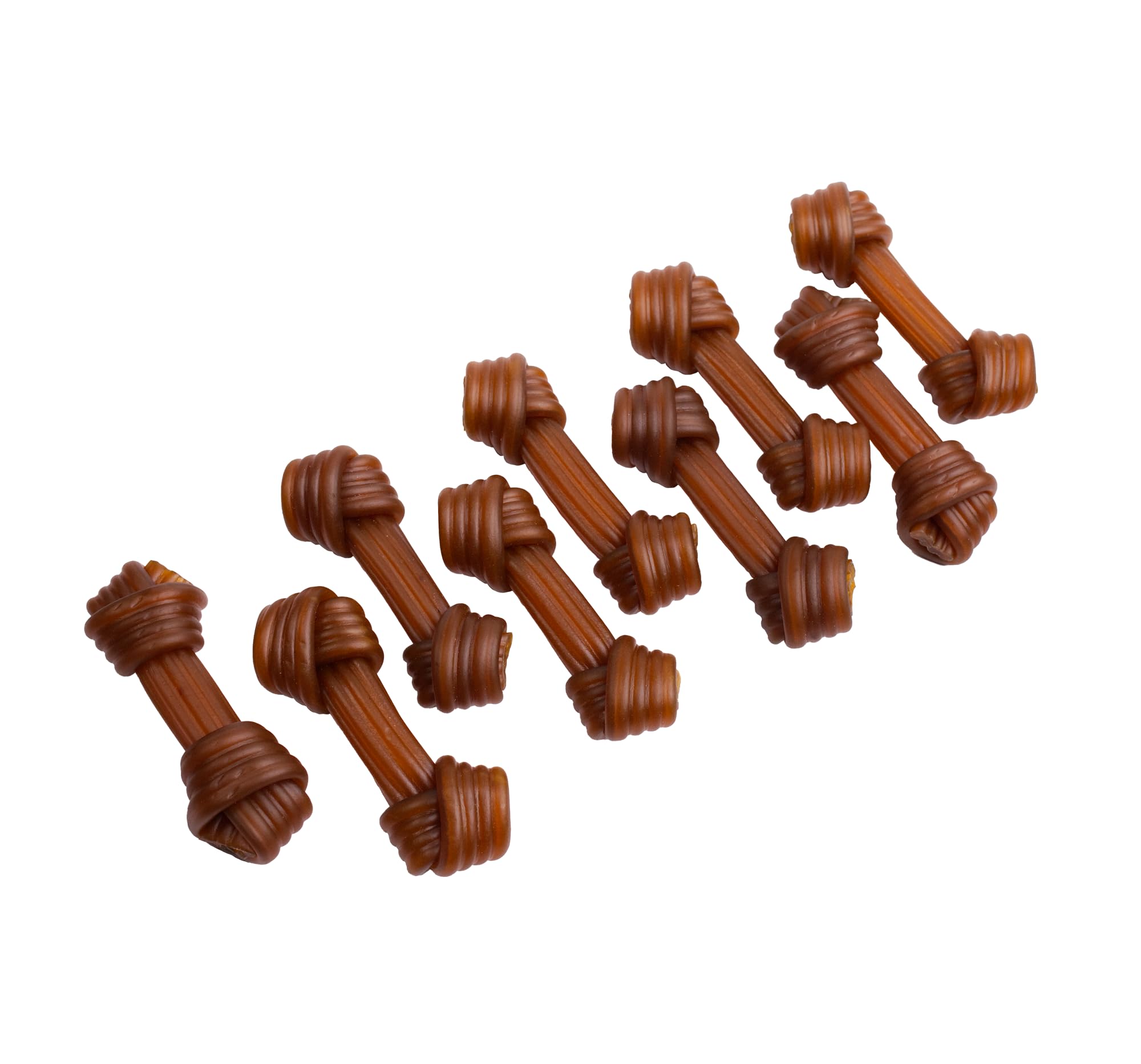 Gnawturals Rawhide Free Dog Chews | Ribbed Bones | for Large - Extra Large Dogs | Pumpkin, Psyllium Husk and Chicory Root for Ea