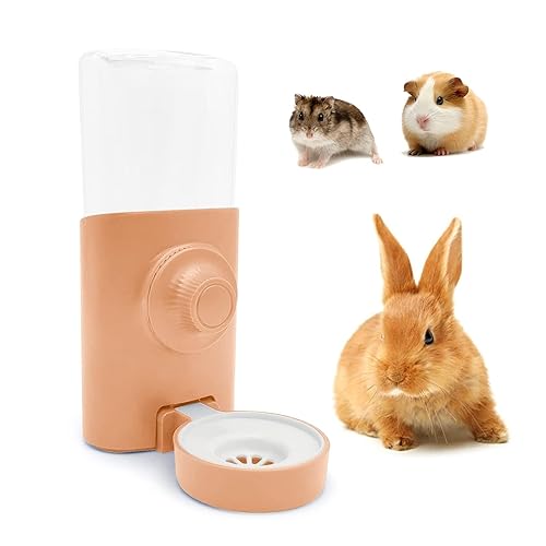 Rabbit Water Bottle, 600Ml/21Oz Hanging Water Dispenser Feeder Cage Crate Hutch Bunny Puppy Cat Chinchilla Ferret Guinea Pigs Sq