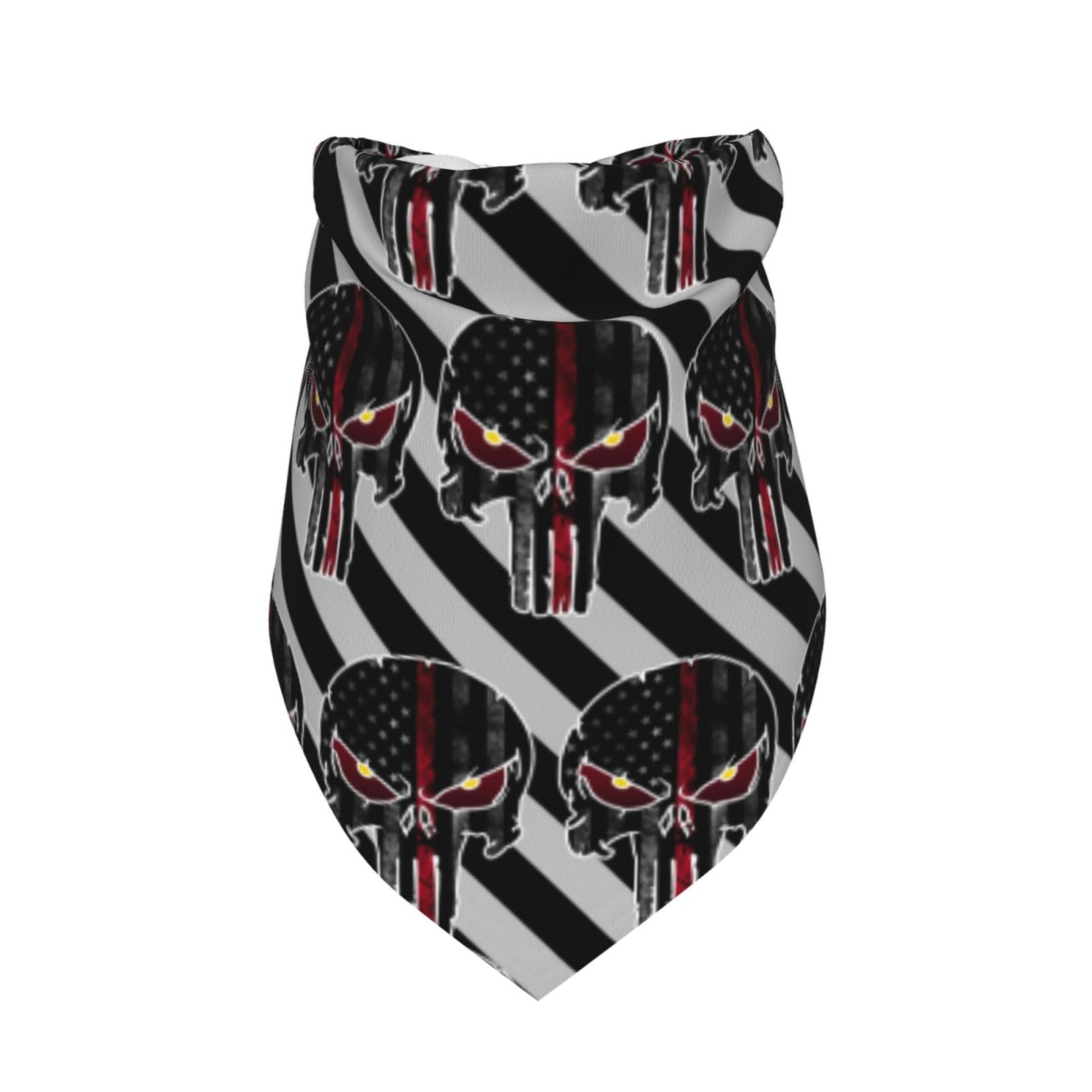 American Flag Skull Dog Bandana Scarf Triangle Bibs Pet Accessories Cat Kerchief