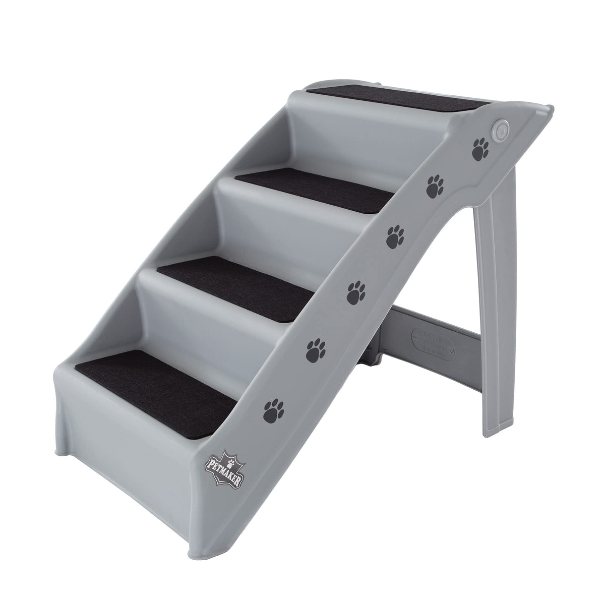 Dog Stairs - Pet Stairs With 4-Step Design For Beds, Couches, Cars - Pet Steps For Puppies, Kittens, And Small Pets By Petmaker 