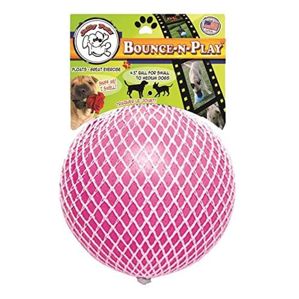 Jolly Pets Toys 881155 Jolly Bounce-N-Play Dog Toy, 4.5-Inch, Pink