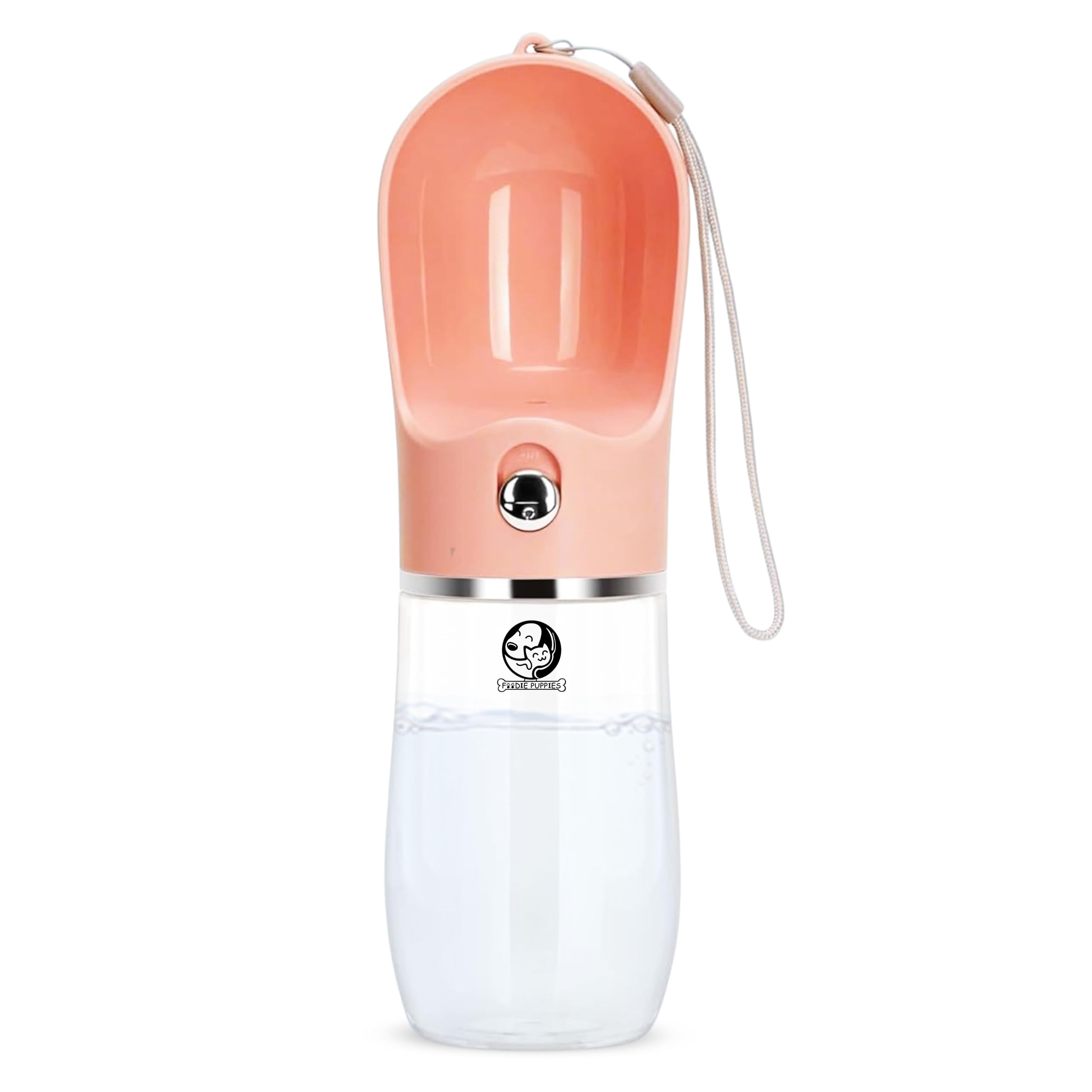 Foodie Puppies Dog Water Bottle, Leak Proof Portable Puppy Water Dispenser Drinking Feeder Travel Water Cup - (Pet Water Bottle,