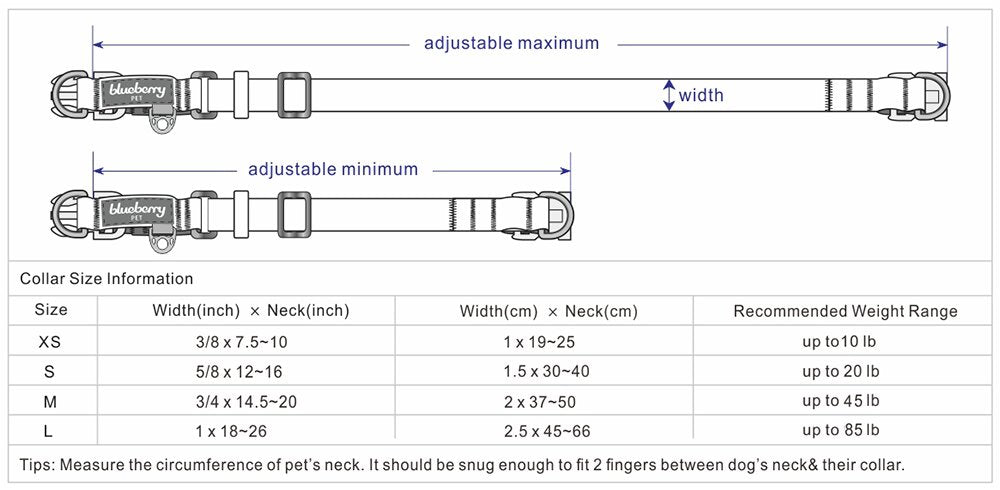 Blueberry Pet 10+ Colors 3M Reflective Multi-Colored Stripe Adjustable Dog Collar, Marsala Red And Pink, Large, Neck 18'-26'