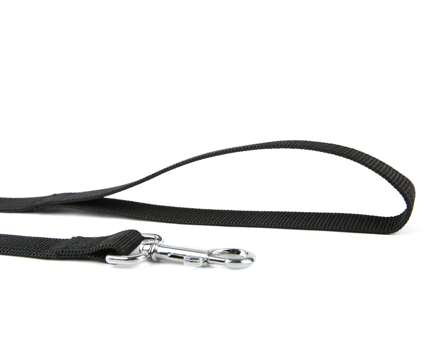 Nylon Dog Training Leash, Traction Rope, 4/5/6 Feet Long, 3/4 Inch 1 Inch Wide, For Small And Medium Dogs (1'' X 5 Ft, Black)
