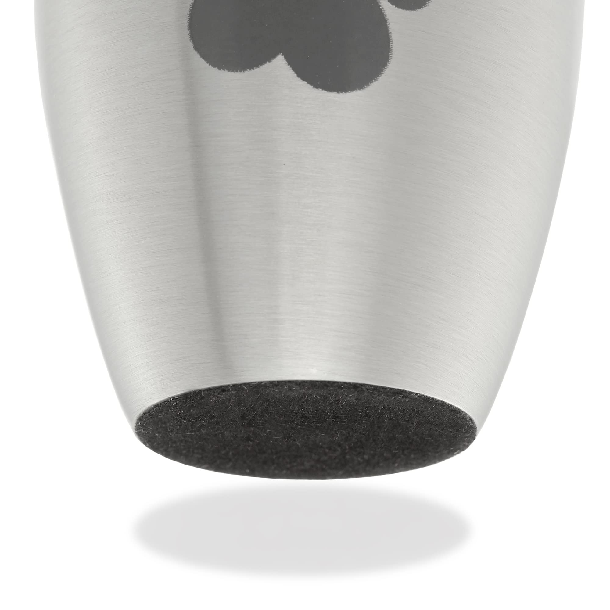 Reminded Pet Cremation Urns for Dog and Cat Ashes, Memorial Paw Print Urn - Extra Small Keepsake Silver