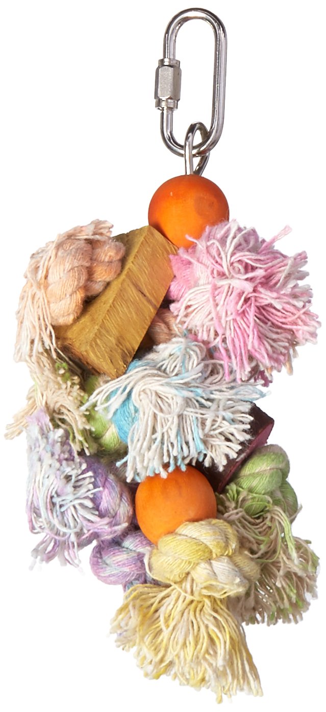 Penn-Plax Shaggy Kabob Bird Toy, Keeps Small Bird Breeds Stimulated And Entertained For Hours (Ba930) Small