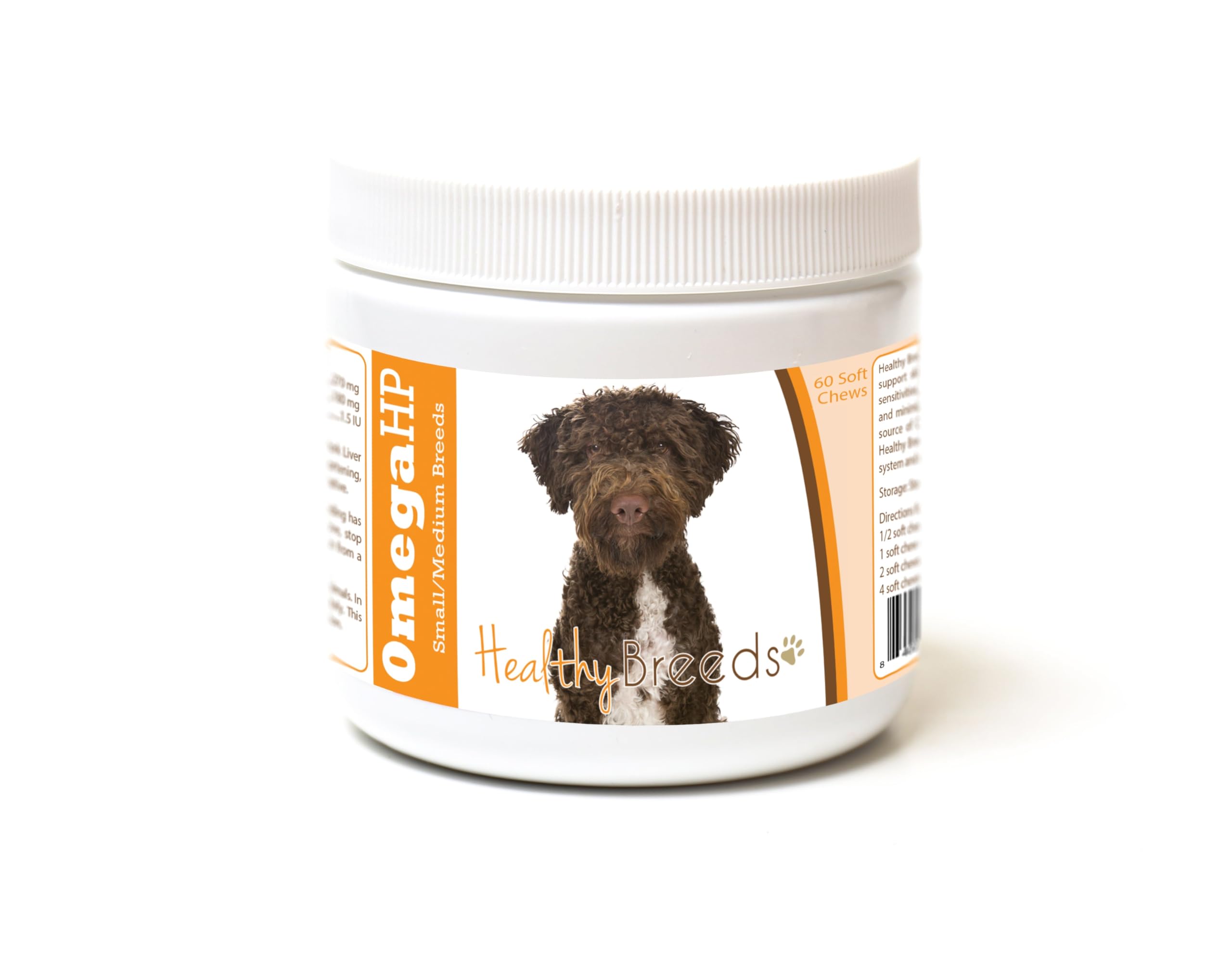 Healthy Breeds Lagotti Romagnoli Omega HP Fatty Acid Skin and Coat Support Soft Chews 60 Count