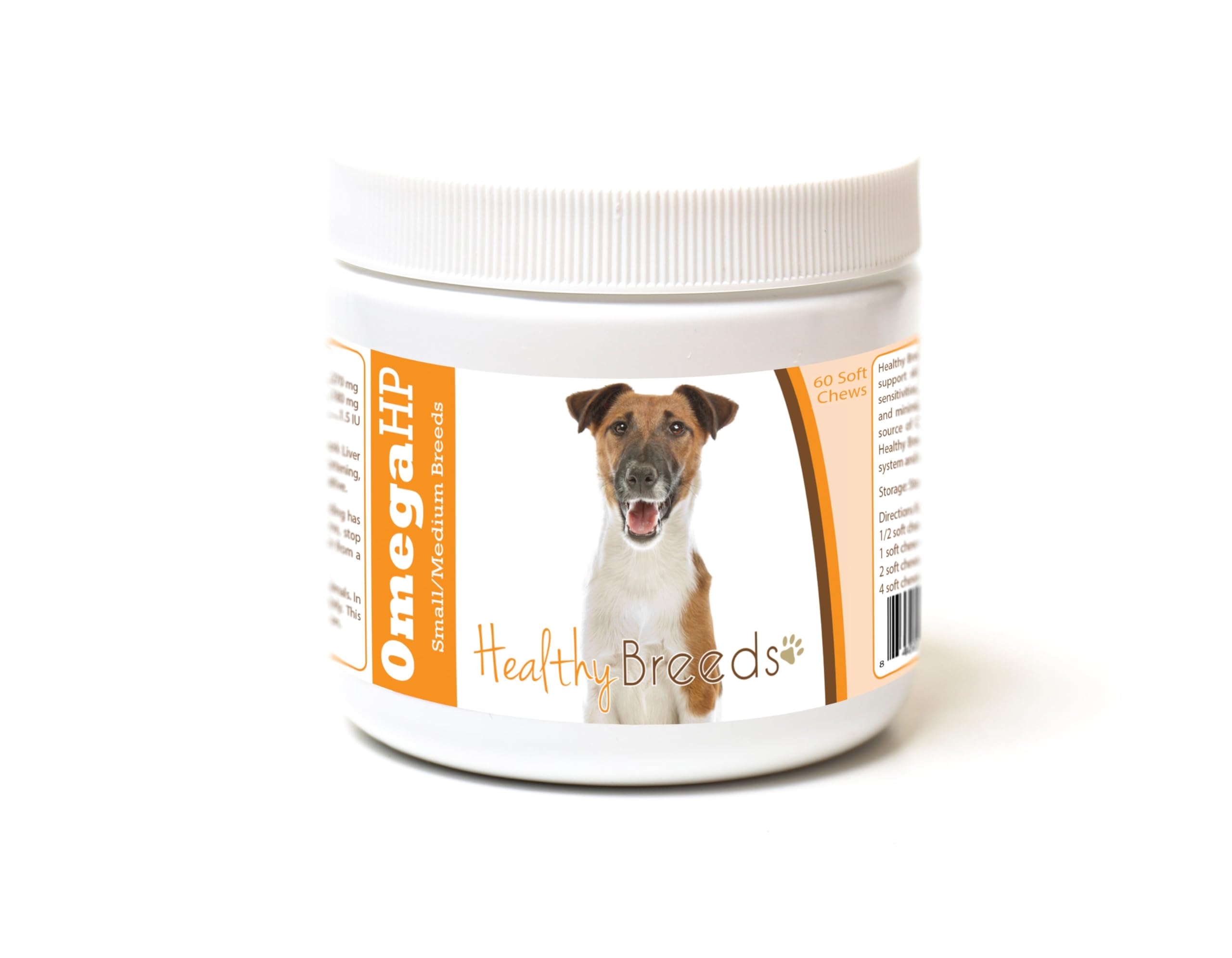 Healthy Breeds Smooth Fox Terrier Omega HP Fatty Acid Skin and Coat Support Soft Chews 60 Count