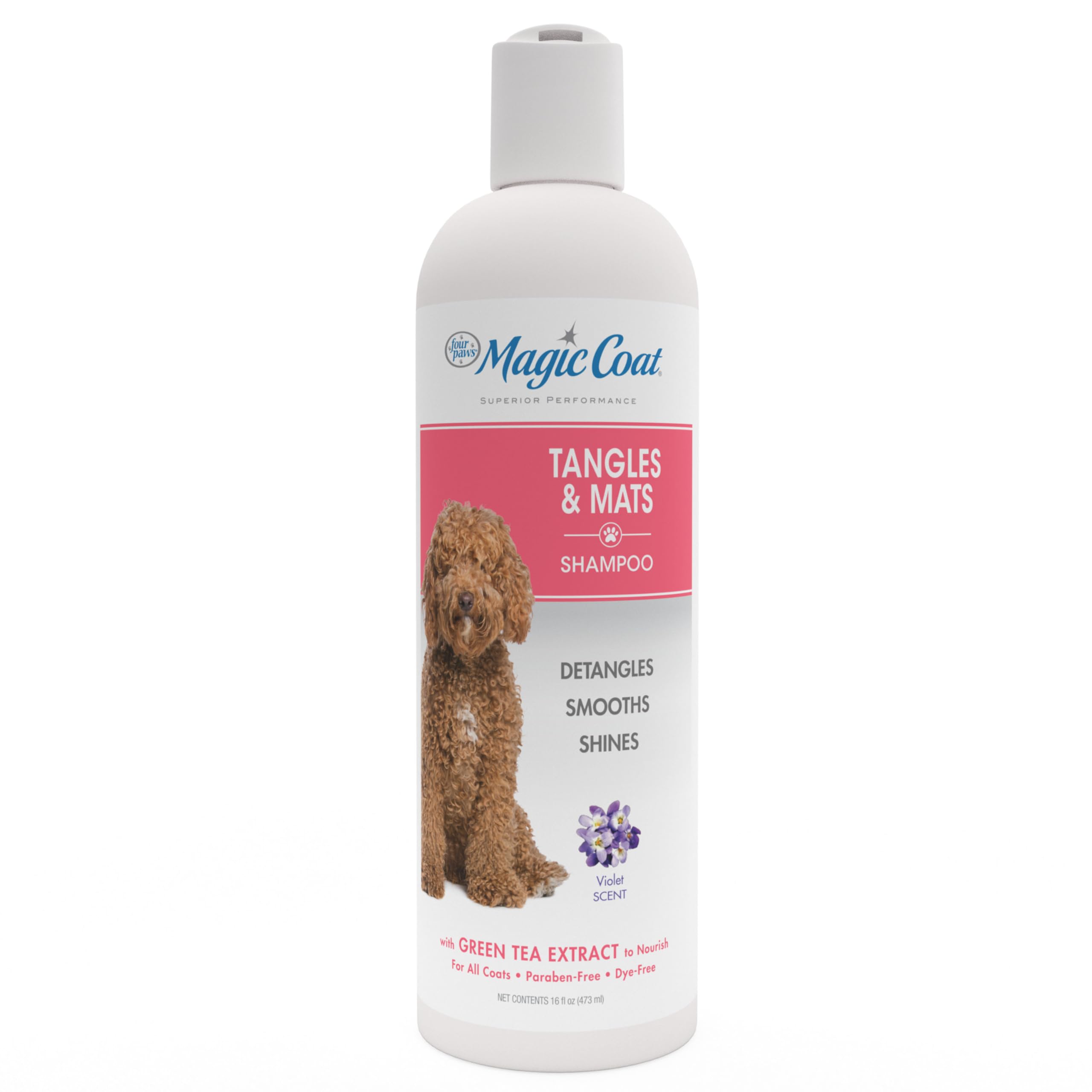 Four Paws Magic Coat Detangling Shampoo For Dogs Detangling Dog Shampoo 16 Ounces (1 Count)