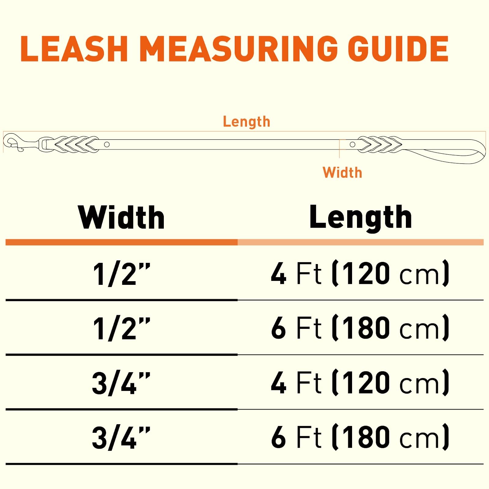 Viper Leather Dog Leash 4Ft, Dog Training Leash With Brass Hardware, Leather Leash For Dogs Large Medium Small Breeds (W 3/4 -