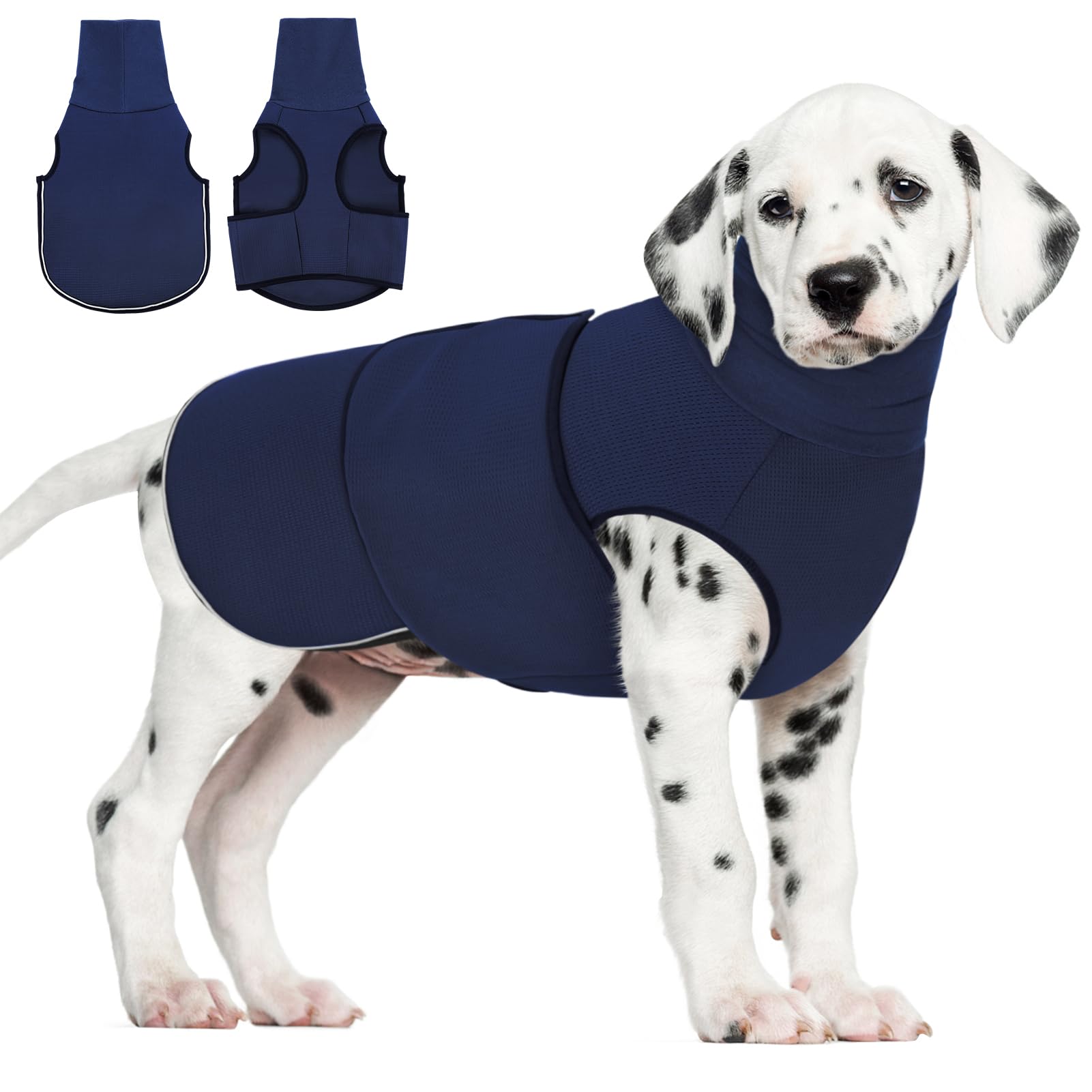 Aofitee Dog Anxiety Calming Hoodie - Thunder & Noise Block Dog Jacket For Fireworks, Travel & Separation Anxiety, Breathable Ear