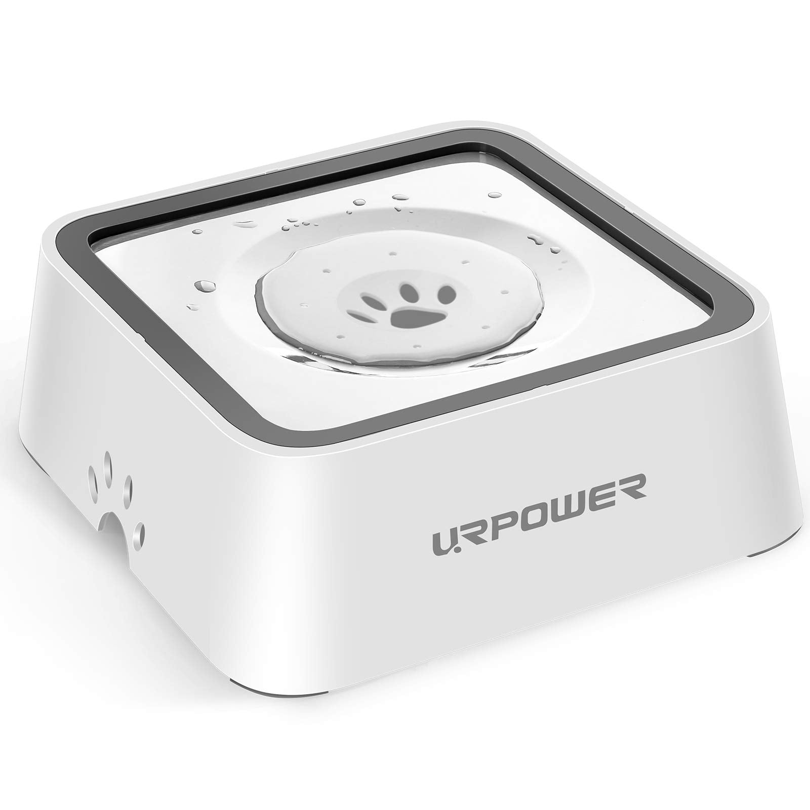 Urpower 2.5L Dog Water Bowl 85Oz Large Capacity Dog Bowls No Spill Pet Water Dispenser For Messy Drinkers Splash Proof Slow Feed