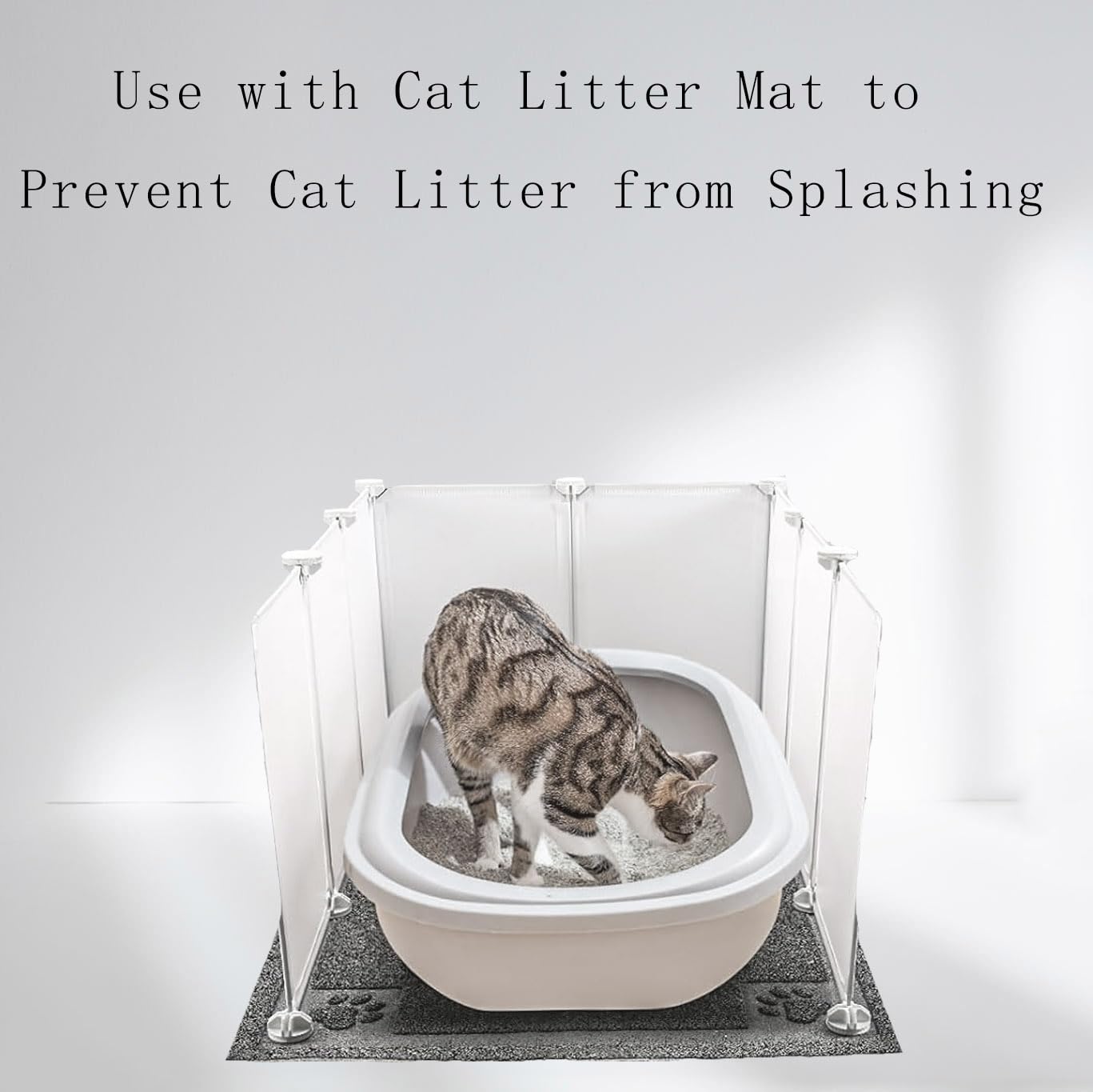 Pet Litter Box Enclosure Splash Guard,Diy Extra Large Cat Litter Box Shields For Open Top Litter Pan.Small Animal Pen For Hamste