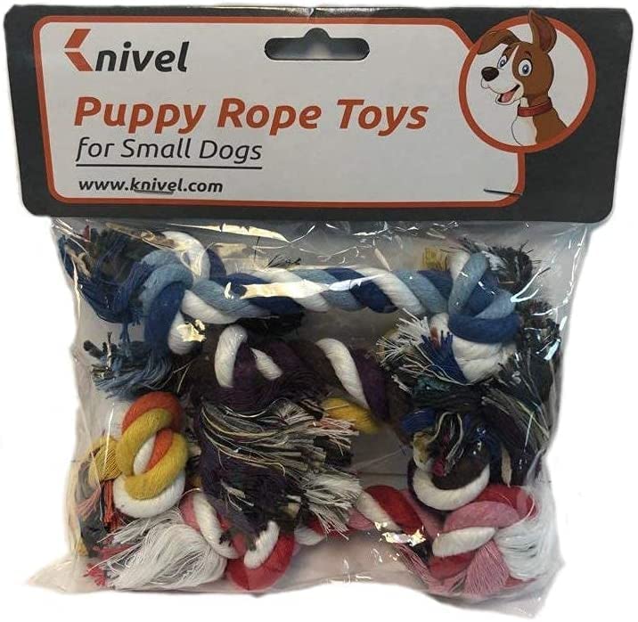 Puppy Rope Toys For Small Dogs - Puppy Teething Toys - Knots Dog Toy For Smart Newborn Pet And High Active Puppies - Doggy Mini