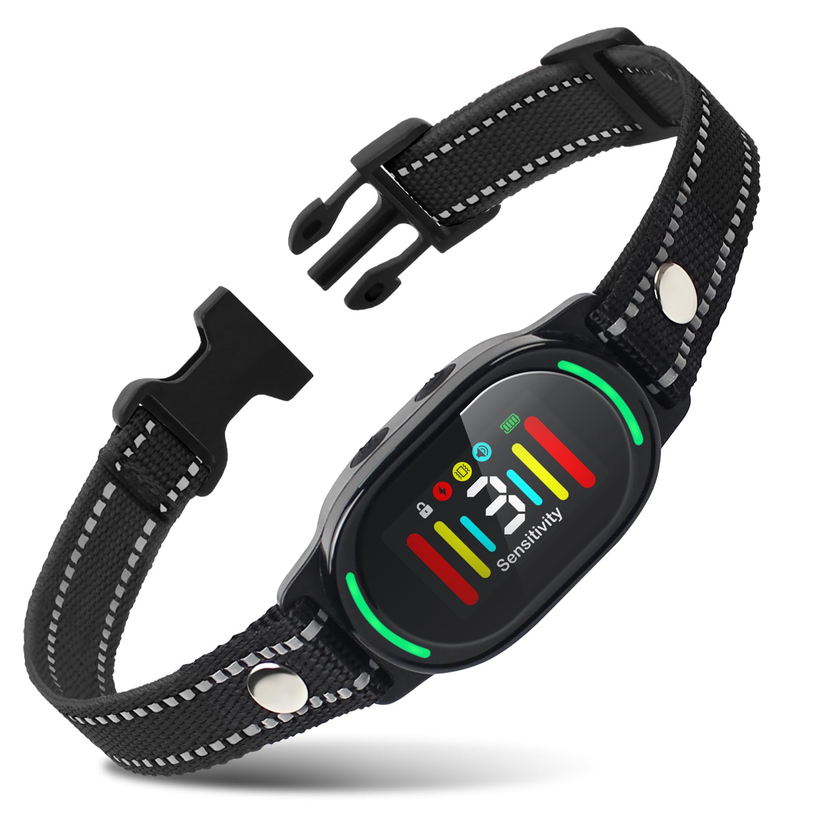 Petjoy Smart Bark Collar, Anti Bark Collar With Optional Shock, Dog Bark Collar For Small Medium Large Dogs - Vibration Or Shock