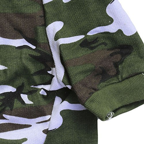 Droolingdog Small Dog Clothes For Boys Boy Dog Shirts Army Dog Clothes Camo Dog T-Shirt For Dogs Boy Puppy Camouflage T Shirts G