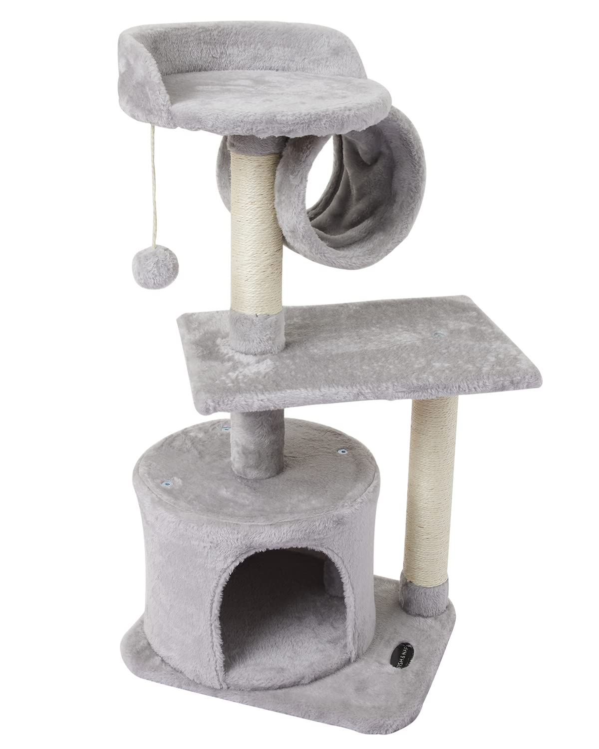 Fish&Nap Us01H Cute Cat Tree Kitten Cat Tower For Indoor Cat Condo Sisal Scratching Posts With Jump Platform Cat Furniture Activ