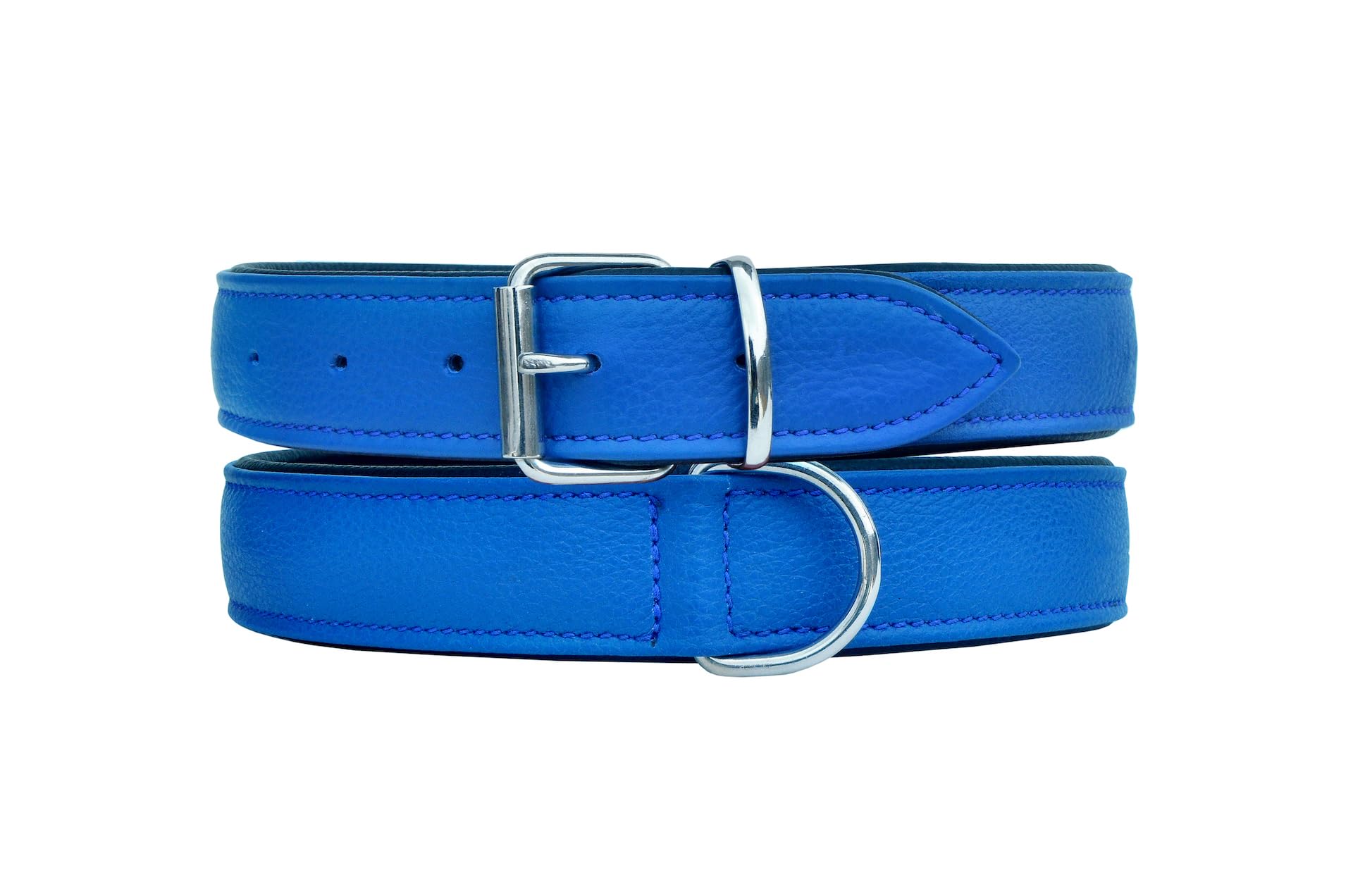Leather Dog Collar Padded For Comfort For Puppies And Big Dogs 10Ab305-S