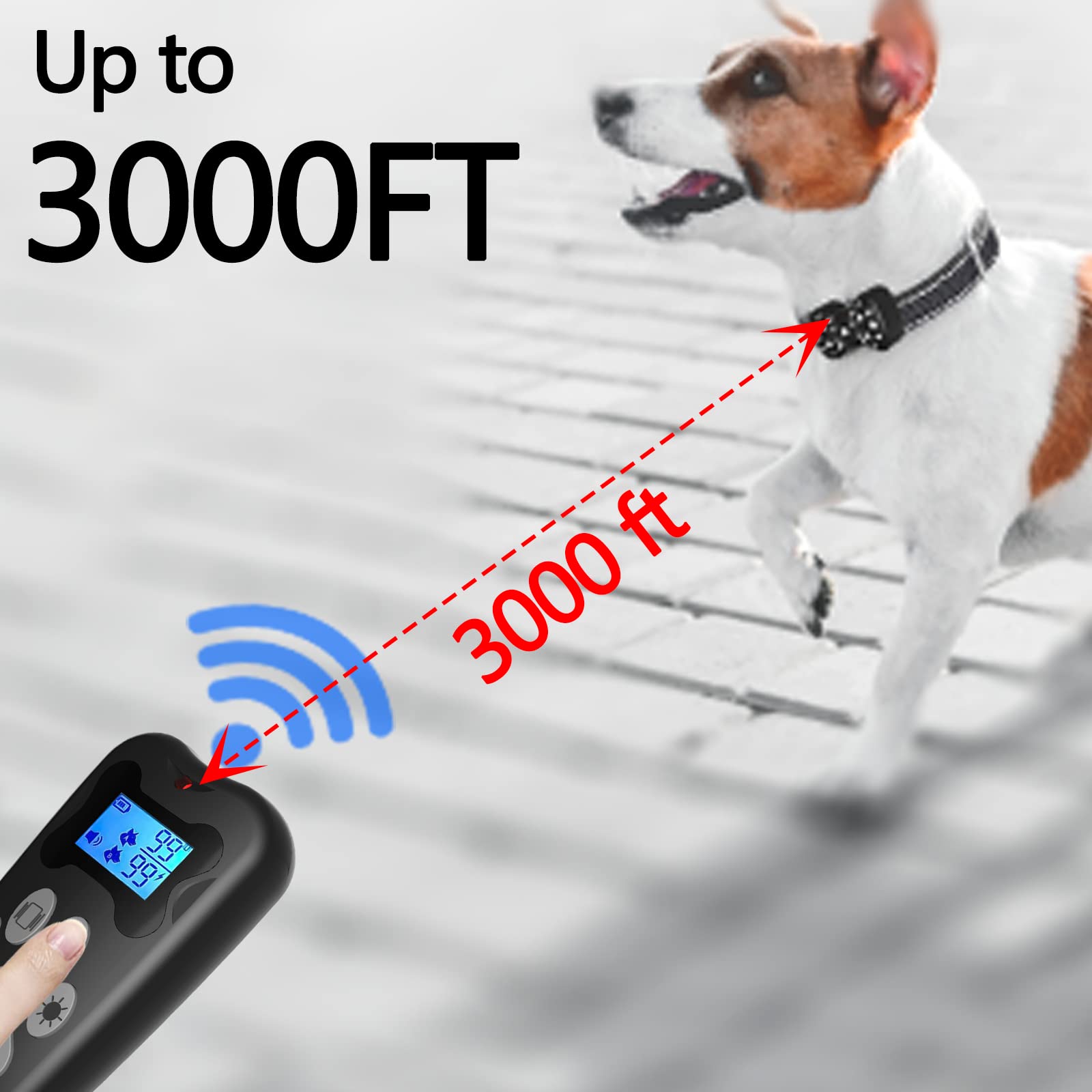 Shock Collar For 2 Dogs, Rechargeable Electric Dog Training Collar, 3000Ft Remote Range Dog Training Collar With Beep Vibration And Shock, For Small Medium Large Dogs