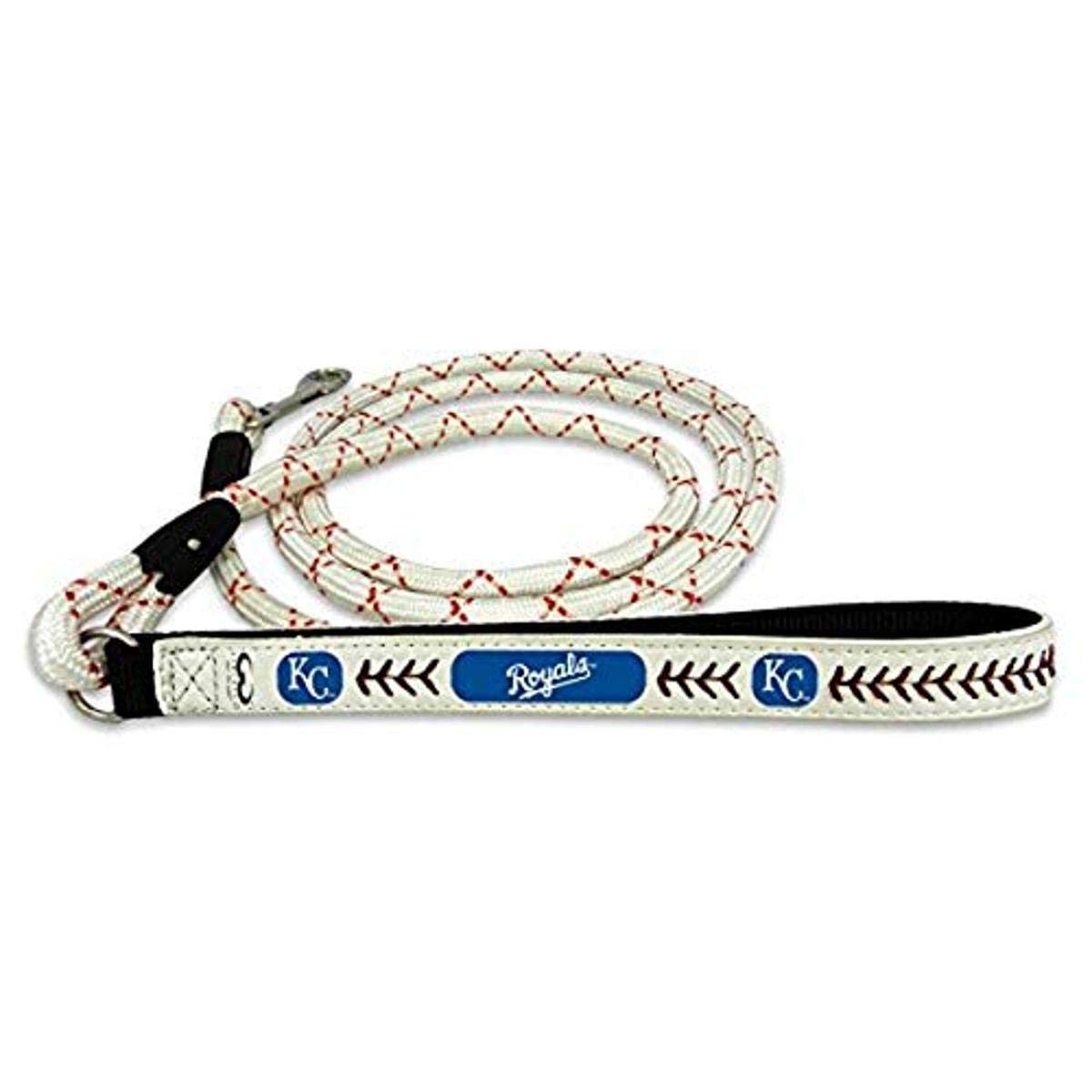 Gamewear Mlb Kansas City Royals Pet Leashbaseball Leather Frozen Rope, Multicolor, Medium