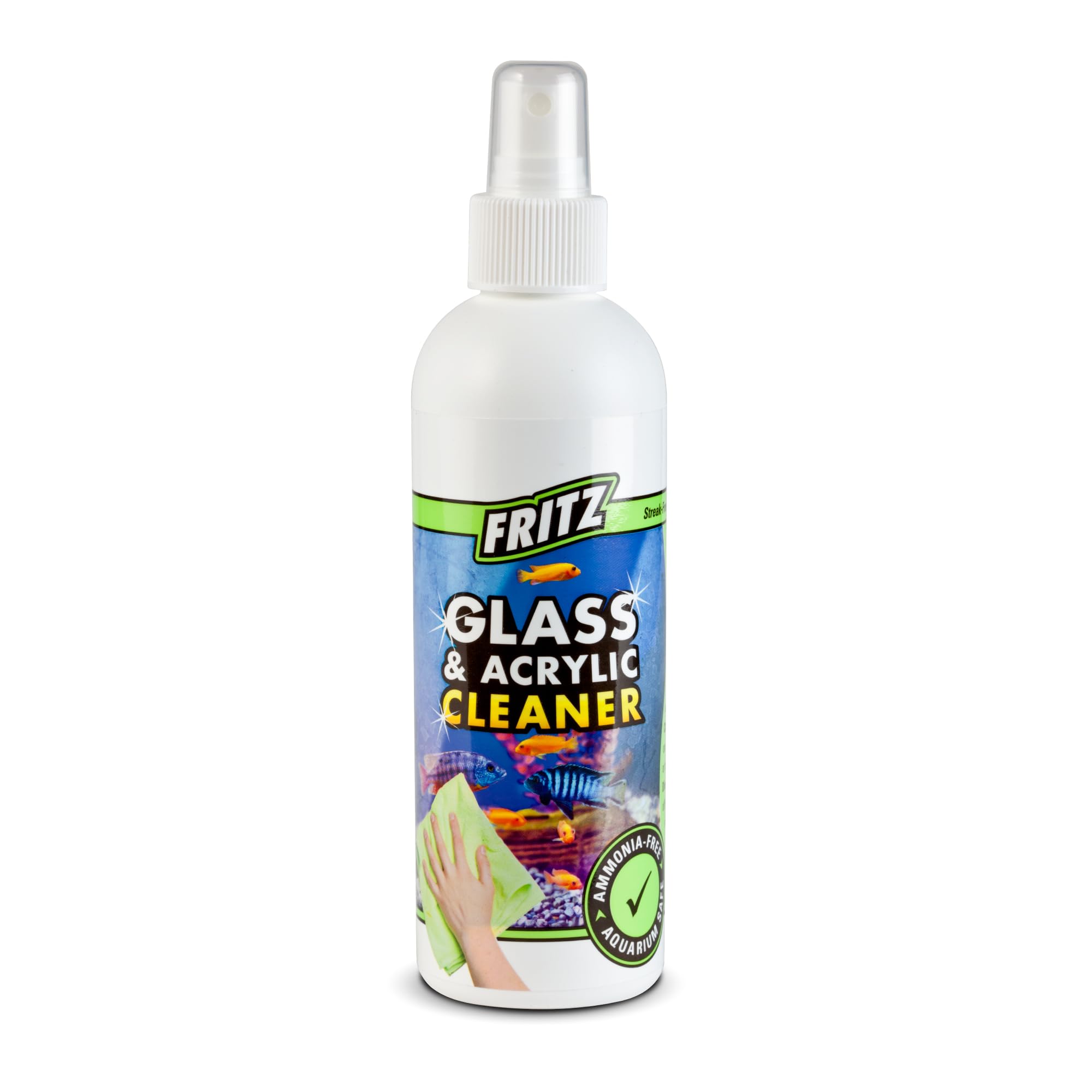 Fritz Aquatics Aquarium Glass & Acrylic Cleaner Spray For a Crystal Clear Tank (8-Ounce)