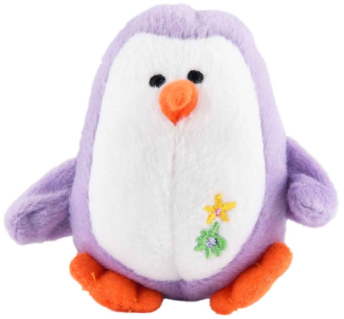 Jeffers Color Plush Penguin Squeaky Toy For Small Dogs, Purple, 3''- Cute, Safe, And Comfy Plush Pet Toy For Puppies, Interactiv