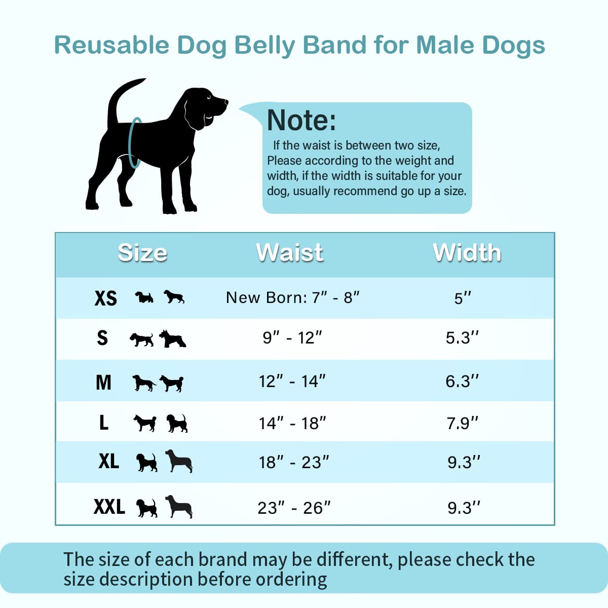 Pet Soft Dog Belly Bands - Washable Male Dog Diapers Belly Band For Male Dogs, Reusable Male Dog Belly Wraps 3Pack For Doggy Puppy(Sailor, S)