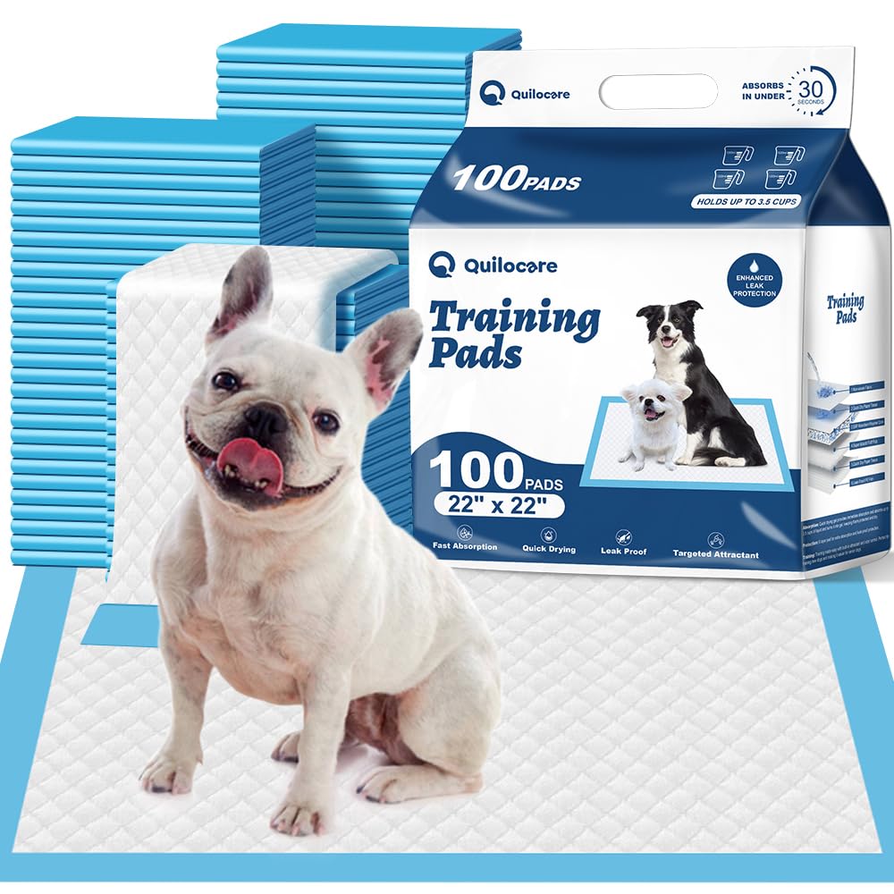 100 Count 22    x 22    Disposable Dog Pee Pads, Super Absorbent Leakproof Puppy Pads Quick Drying, Pee Pads for Dogs, Potty Dog