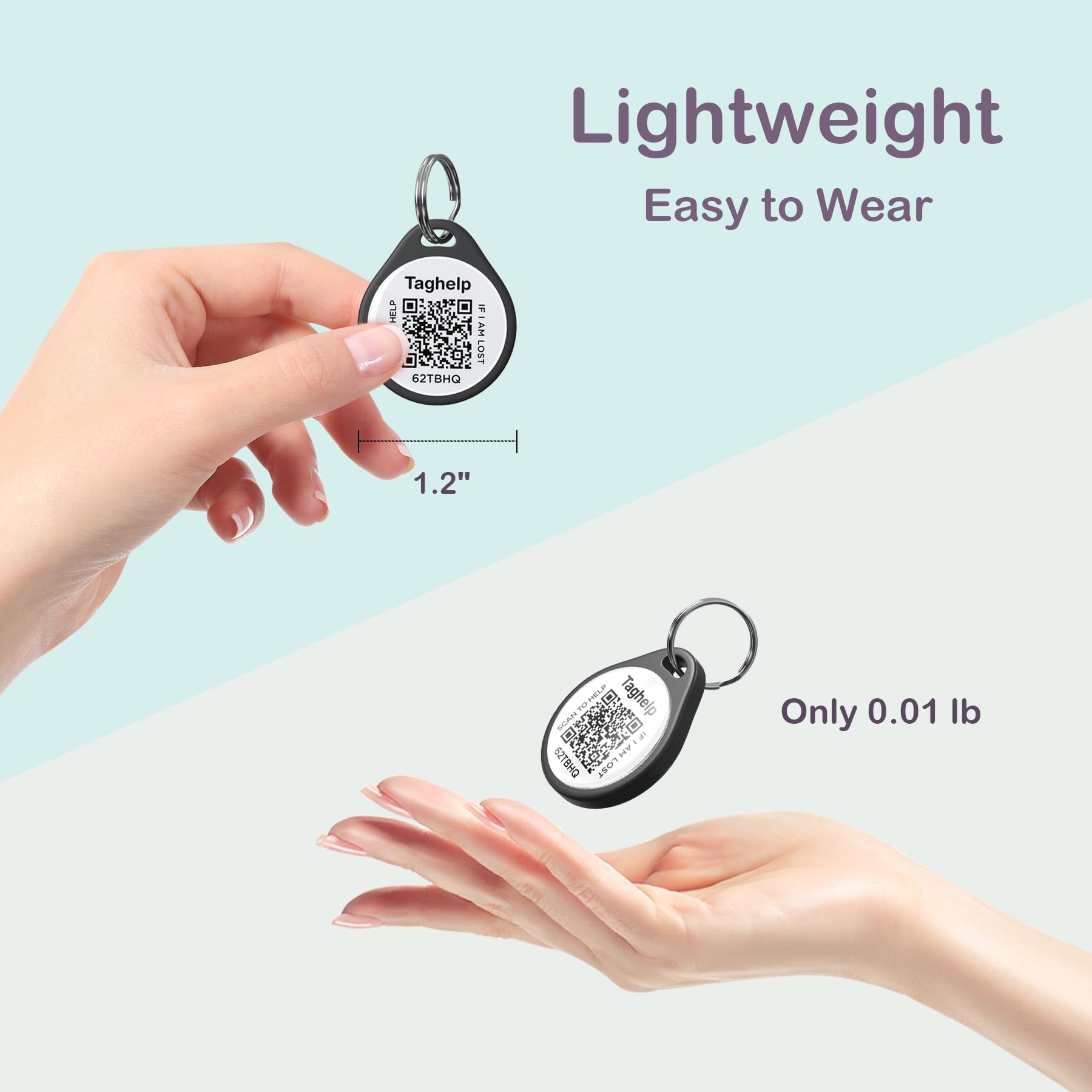 Smart Qr Code Pet Id Tag For Dogs - Instant Gps Location Alert Via Email, No App/Subscription Required, Waterproof Anti-Lost Per