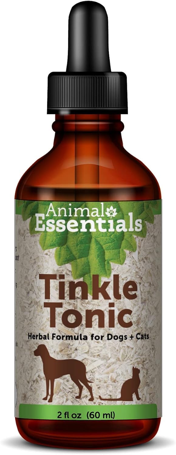 Animal Essentials Tinkle Tonic for Cats & Dogs  Dog & Cat Urinary Supplement, Urinary Support, Herbal Formula, Veterinarian Rec