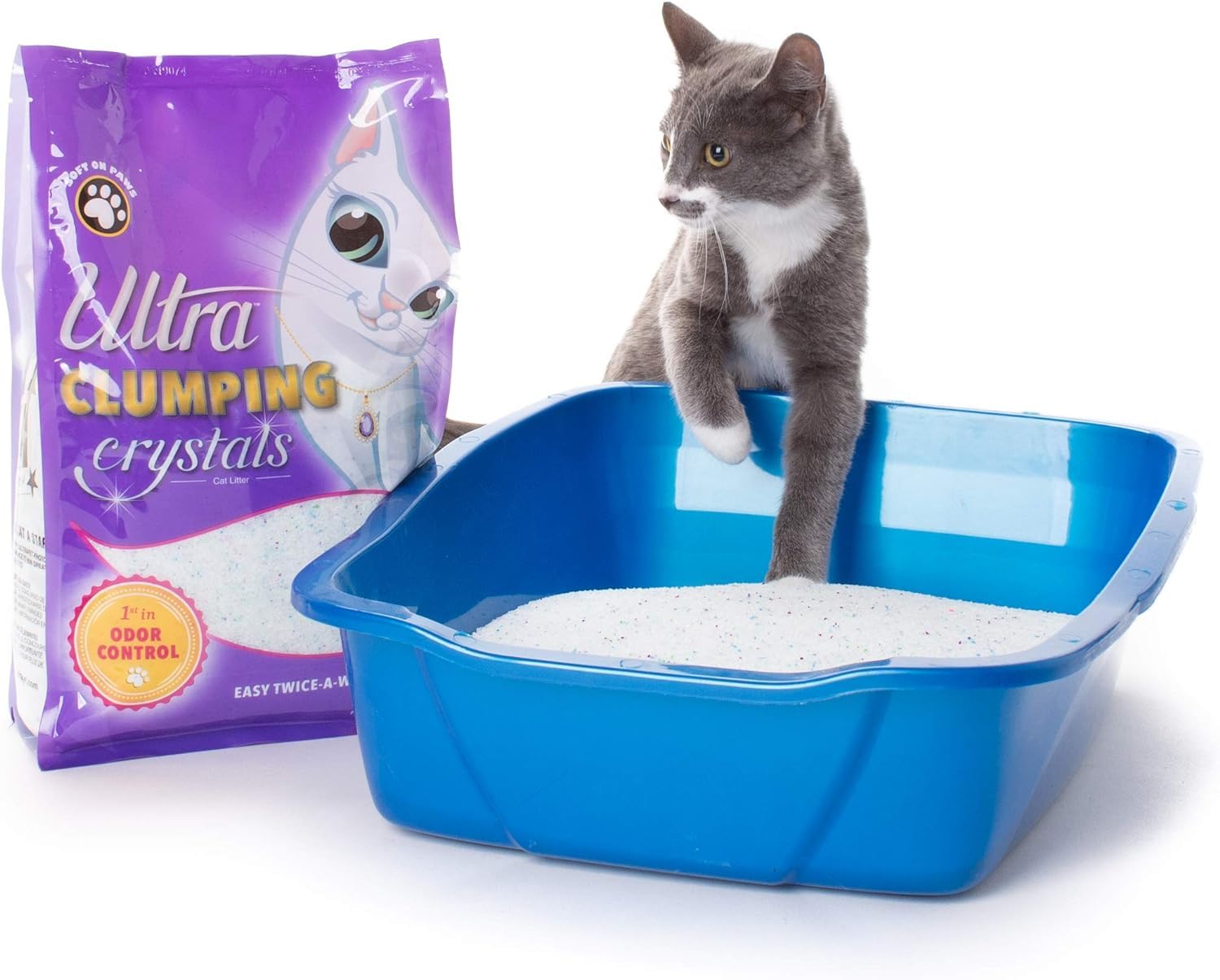 Ultra Clumping Micro Crystals Cat Litter - Dust Free, Soft On Paws, Fragrance Free - 5 Lbs.