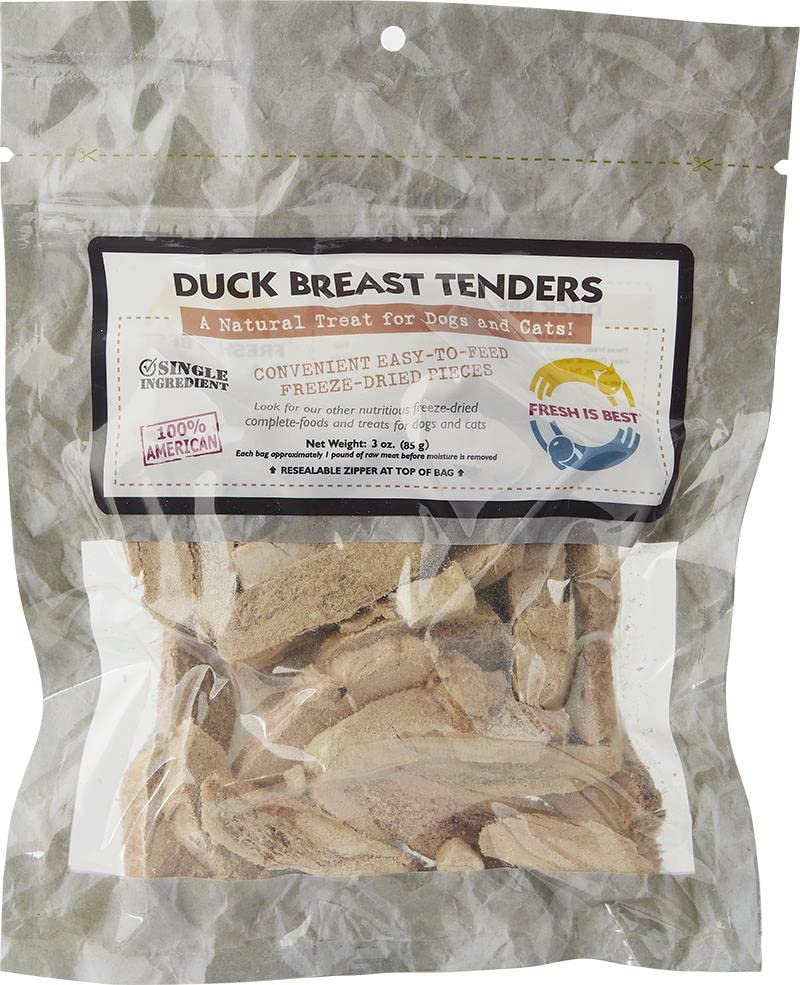 Fresh Is Best - Freeze Dried Healthy Raw Meat Treats for Dogs & Cats - Duck Breast