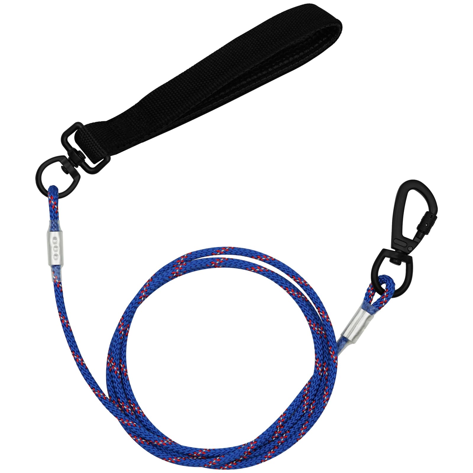 Zhoma 4Ft Chew Proof Metal Dog Leash With Comfortable Handle, Heavy Duty Steel Cable Lead For Control Large Medium Small Dogs Wa