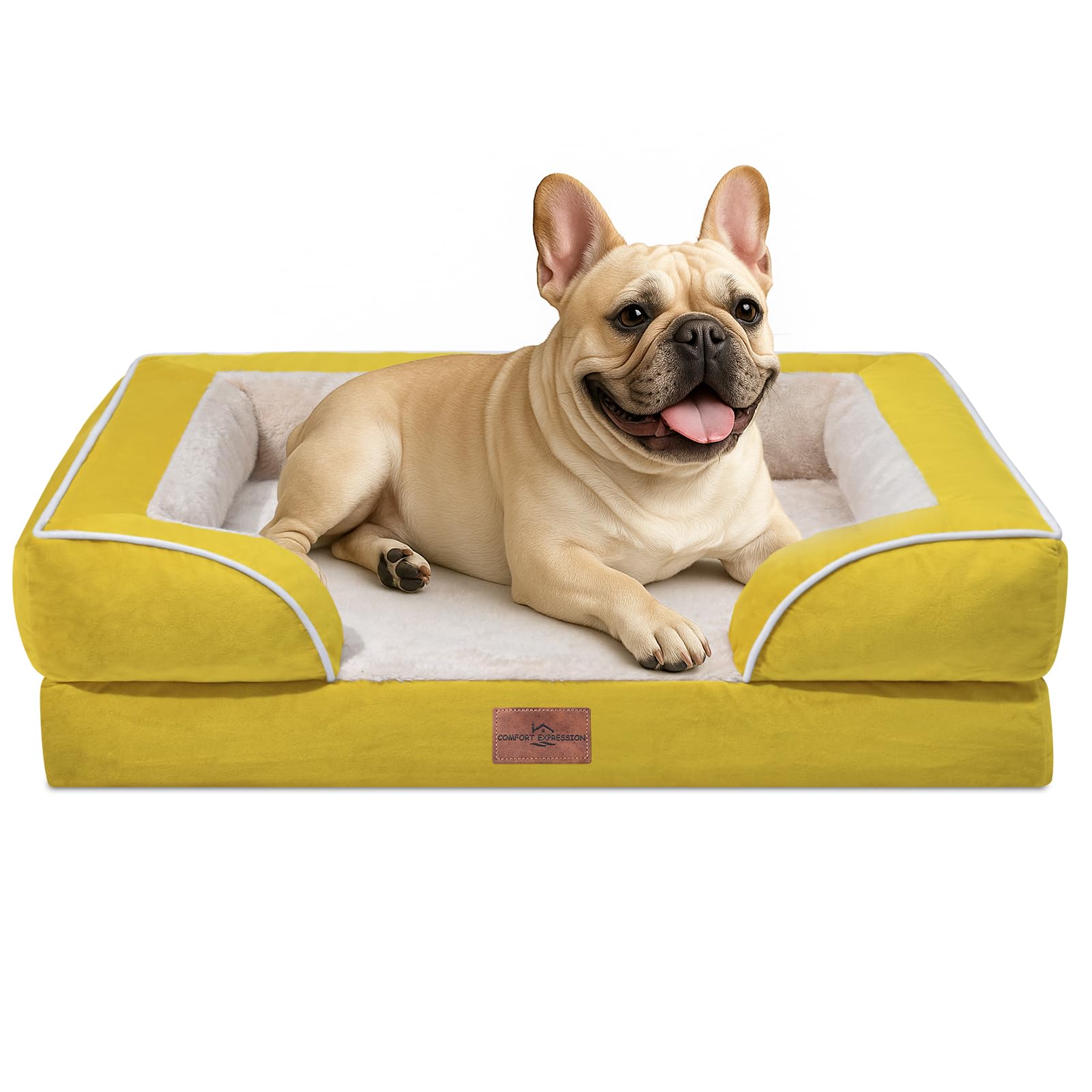Comfort Expression Small Dog Beds Waterproof Orthopedic Foam Dog Sofa Beds For Medium Dogs Comfy Pet Bed With Washable Removable
