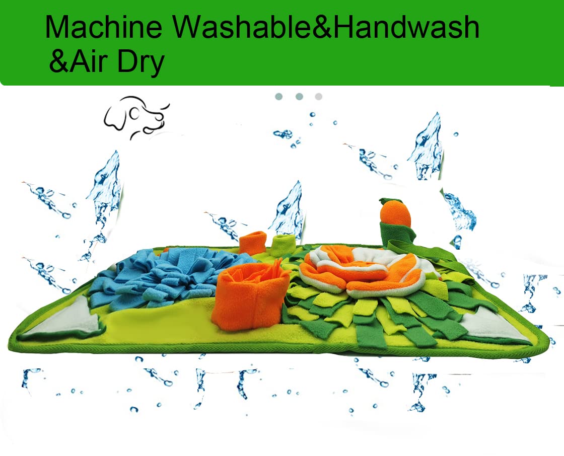 Dogs Snuffle Mat Pet Feeding Mats Puppy Sniffing Pad,Cat Doggies Interactive Puzzle Toys For Multiple Breeds Encourages Natural