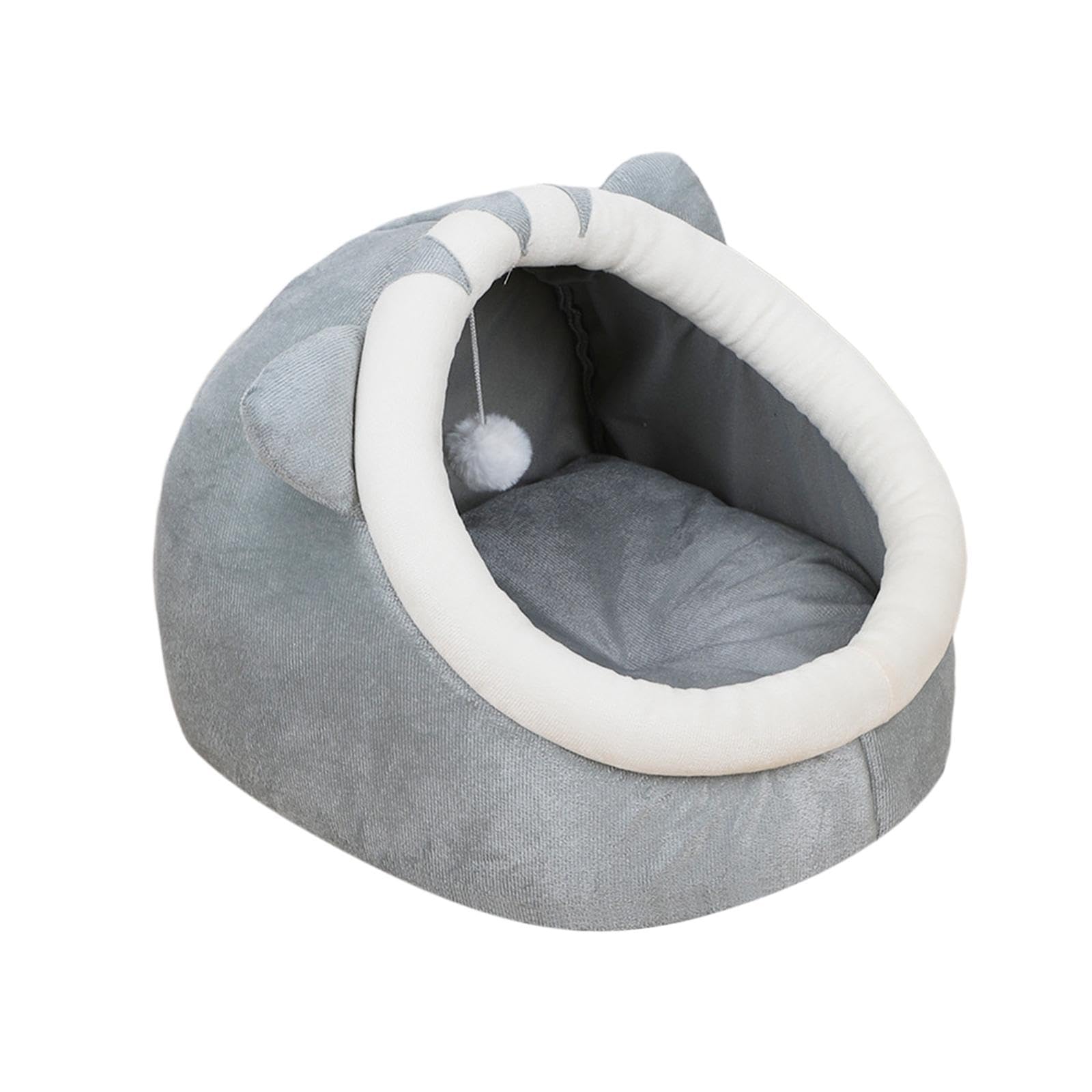 MERISHOPP Cat Bed Cave House Tents Soft Blanket Pet Beds for Dog Puppy Accessories M Grey Cat Dogs | Cats | Puppy | pet | Rabbit