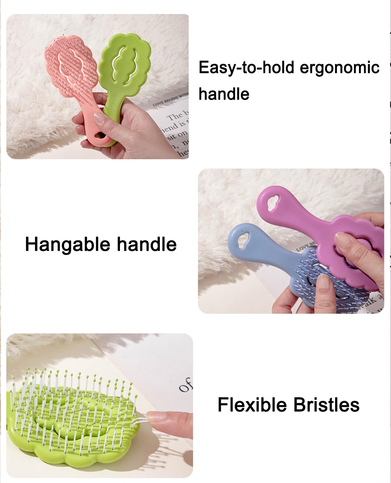 Maeelou Cloud Shape Small Dog Grooming Brush - Perfect For Shih Tzus, Yorkies, And Maltipoos - Ideal Puppy Hair Brushes For Malt