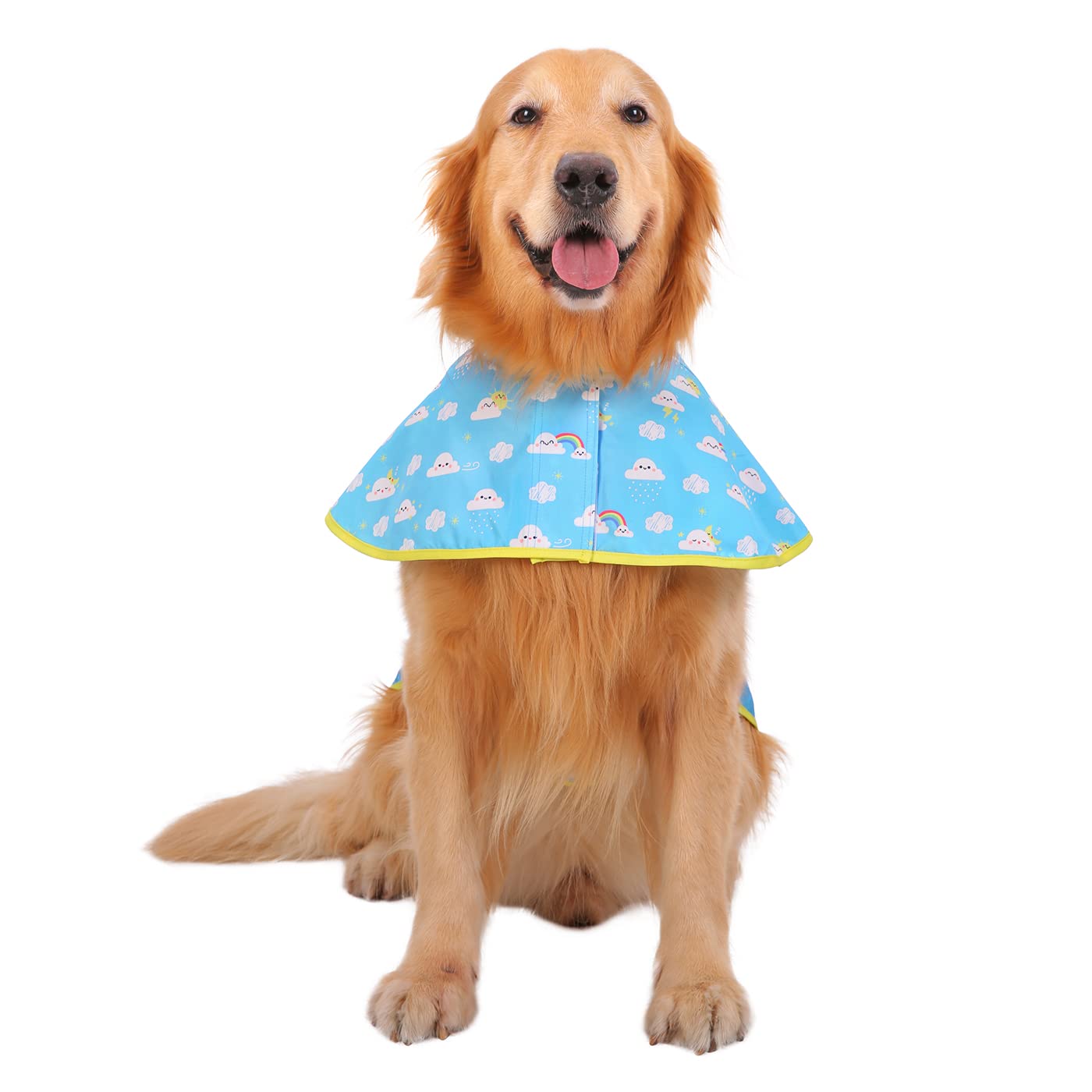 Hde Dog Raincoat Hooded Slicker Poncho For Small To X-Large Dogs And Puppies Cartoon Storm - Xl