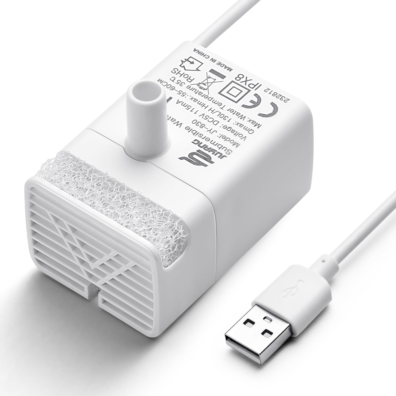 Smartoo Replacement Water Pump For 7L/236Oz/1.8Gal Stainless Steel Dog Fountain