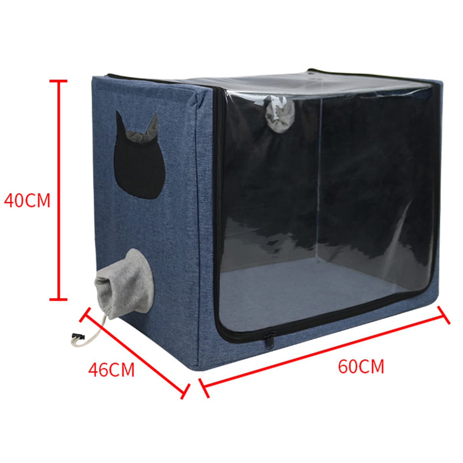 Wvnm Pet Atomization Nest,Cat And Dog Atomization Box Oxygen Inhalation Machine Dedicated Folding Atomization Box,Small Pet Oxyg