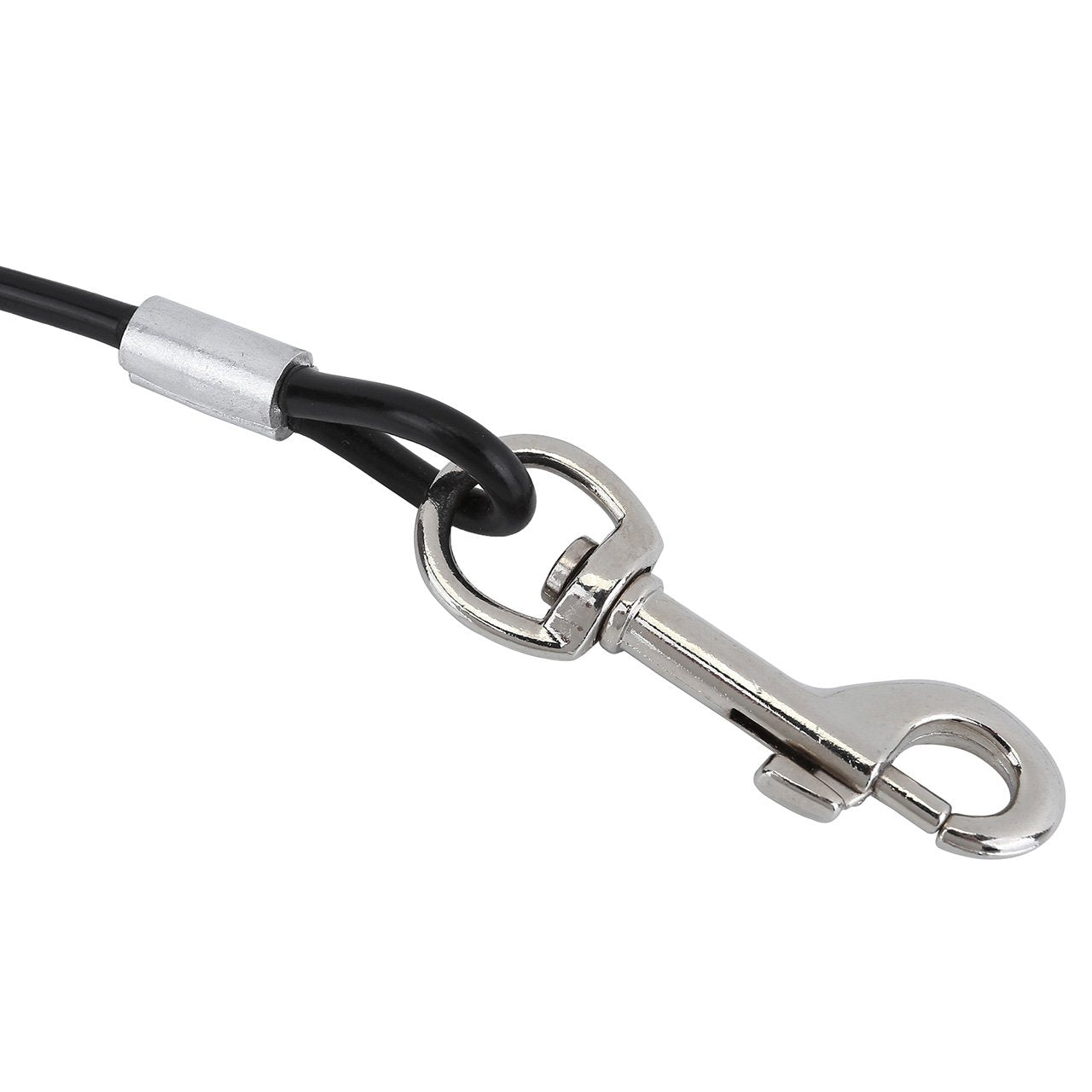 Mogoko Chew Proof Dog Car Seatbelt Safety Restraint Pet No-Chew Tether Cable Stainless Steel Dog Leash Puppy Vehicle Seat Belt S