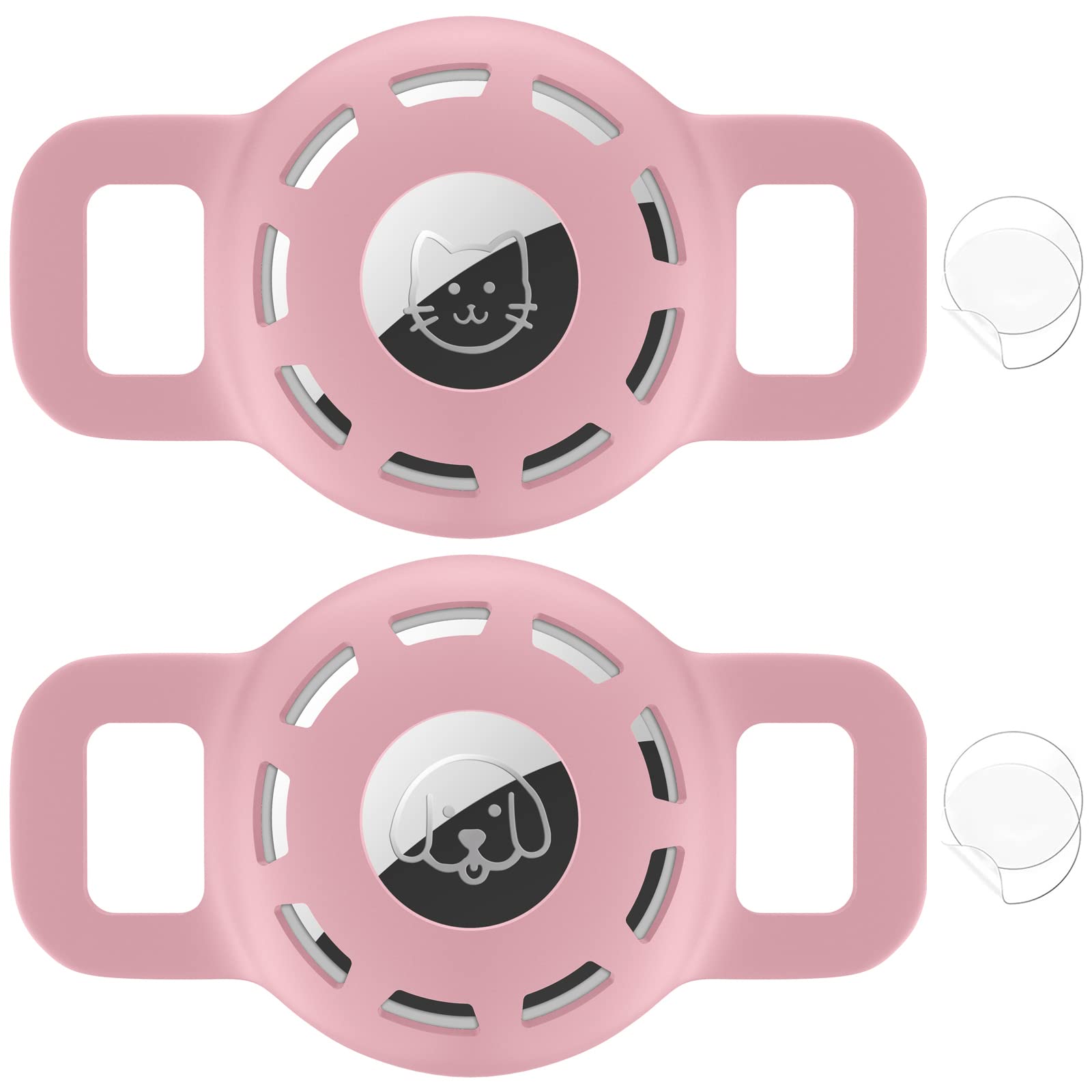 Airtag Cat Collar Holder For Apple Air Tag Cat Collar Holder Within 1/2 Inch, Airtag Dog Collar Holder Small, 2 Pack Airtag Pet 
