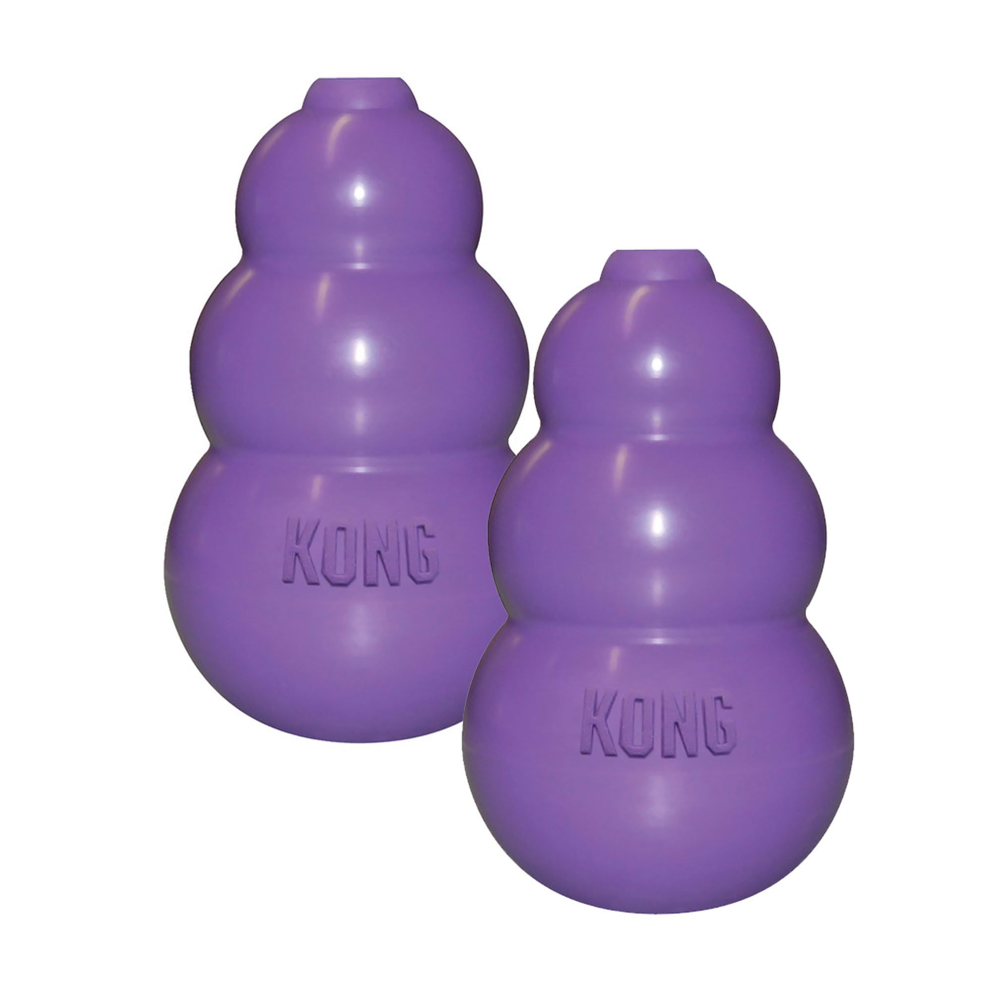 KONG Kitty Classic Cat Toys - 2 Pack - Fillable Treat-Dispensing Toy for Cats - Bounces & Rolls for Interactive Play - Encourage
