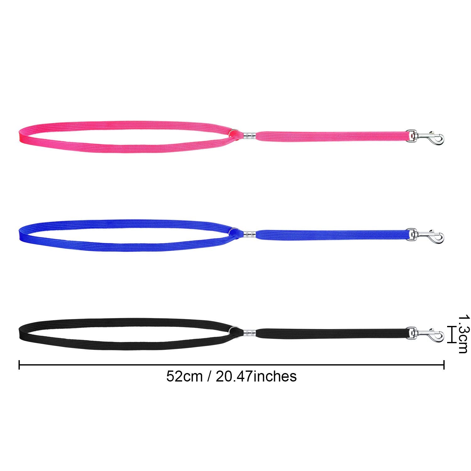 Boao 9 Pieces Pet Grooming Loops Nylon Restraint Noose Adjustable Fixed Dog Cat Safety Rope For Pet Grooming Table Bathtub