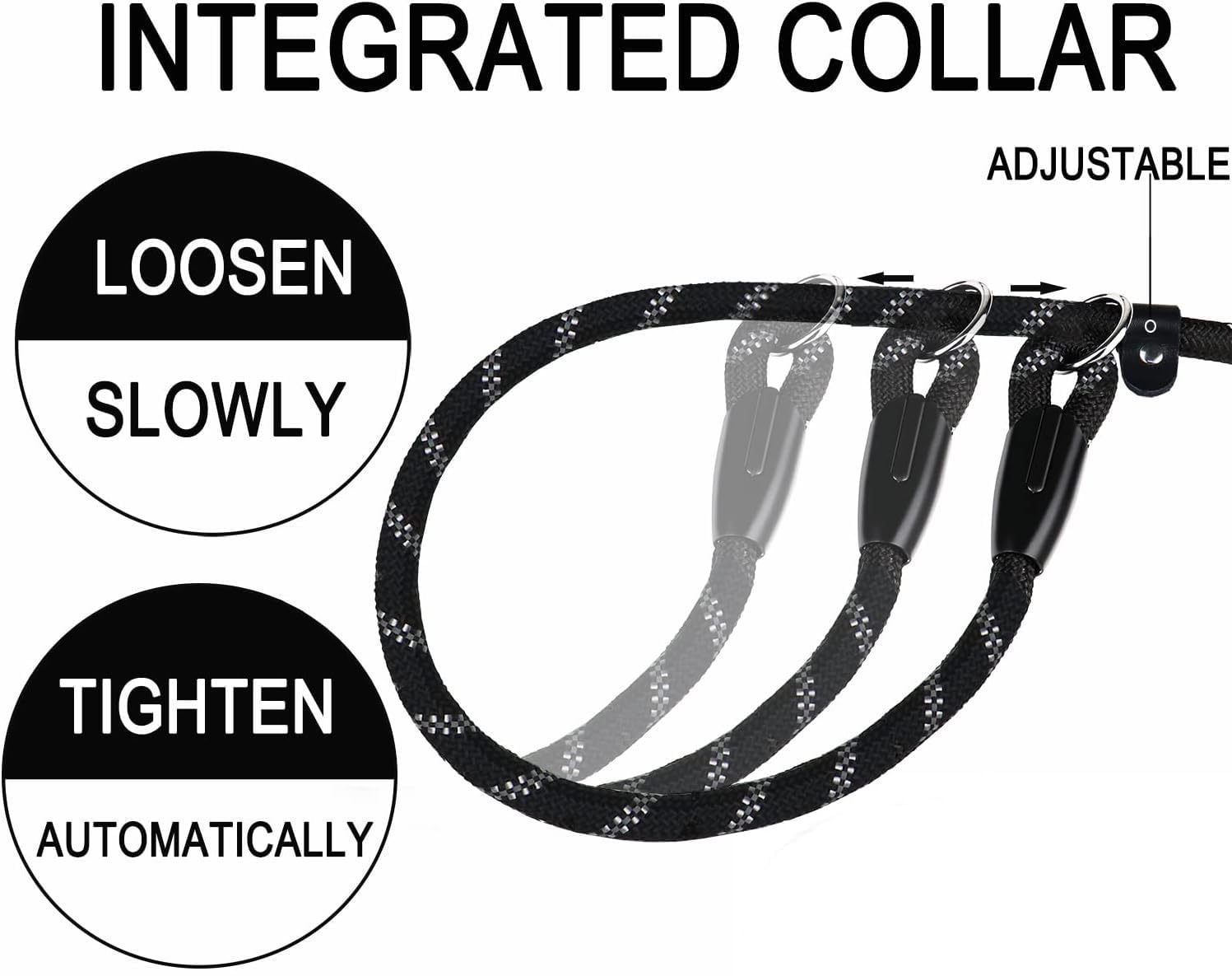 Dog Leash, 6 Ft Heavy Duty Dog Leashes, Durable Premium Quality Strong Rope Slip Leash With Comfortable Padded Handle And Highly