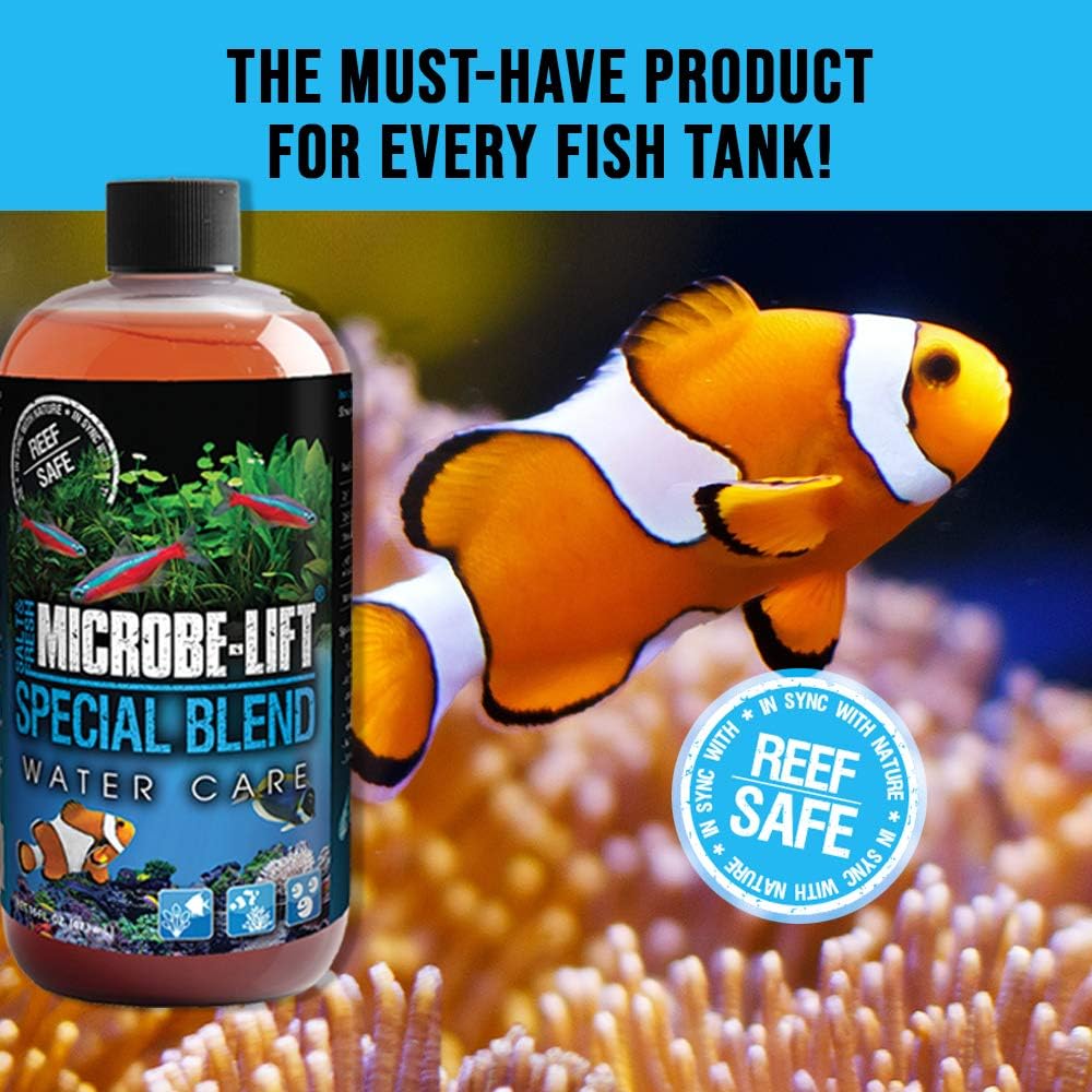 Microbe-Lift Sbh16 Special Blend Aquarium And Fish Tank Cleaner For Freshwater And Saltwater, 16 Ounces