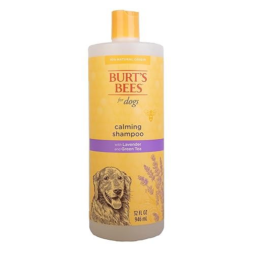 Burt'S Bees For Pets Natural Calming Dog Shampoo | Soothes, Calms & Revitalizes Dog'S Coats | Dog Shampoos Made With Lavender And Green Tea | Ph Balanced For Puppies - Made In Usa, 32 Oz