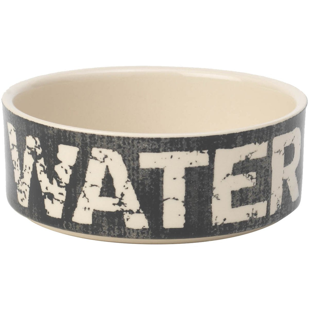 Petrageous 10001 Vintage Stoneware Dog Water Bowl With 2 Cup Capacity 5 Inch Diameter By 2 Inch Tall Great For Small And Medium 